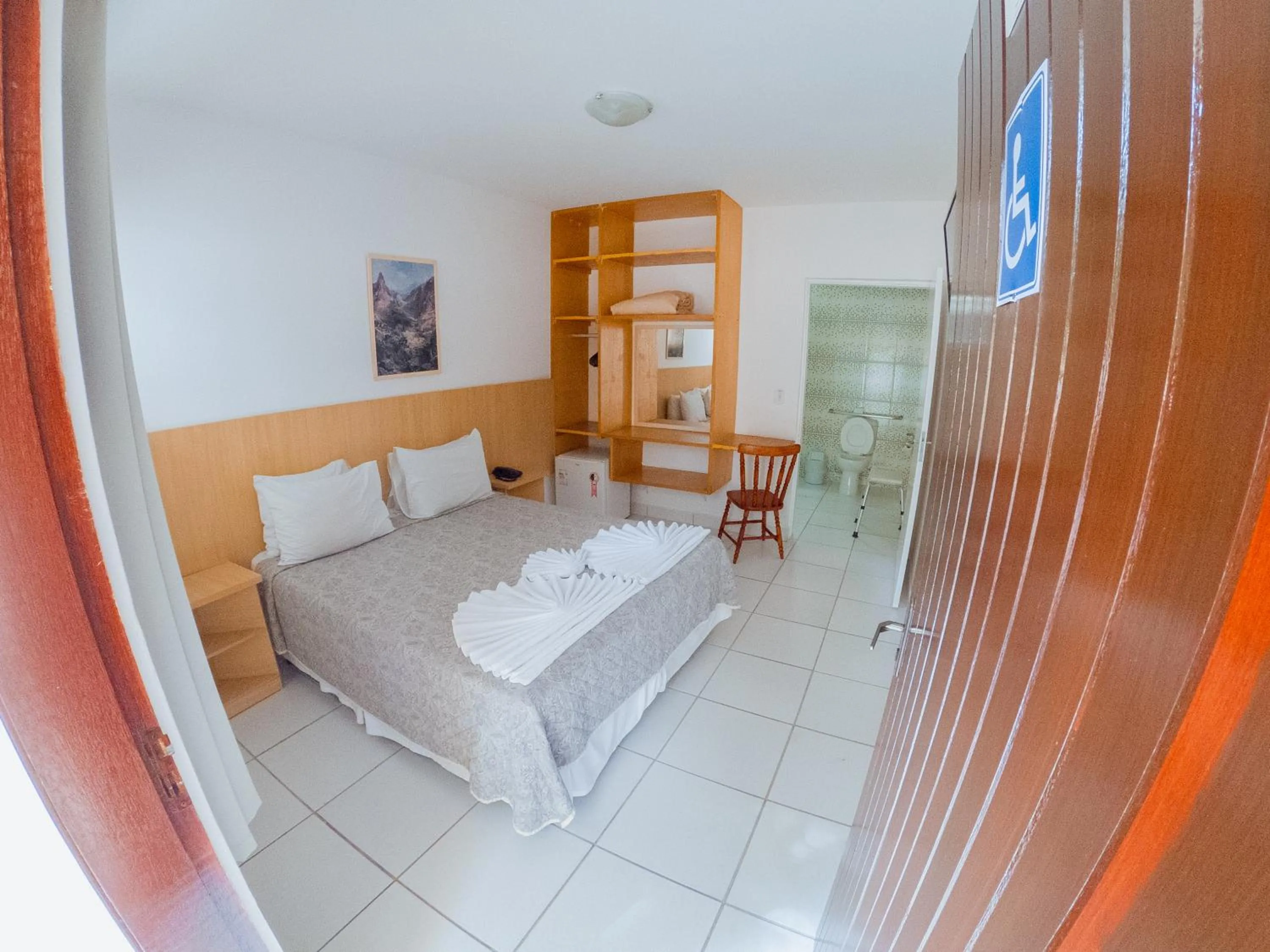 Bed in Hotel Recanto dos Pássaros