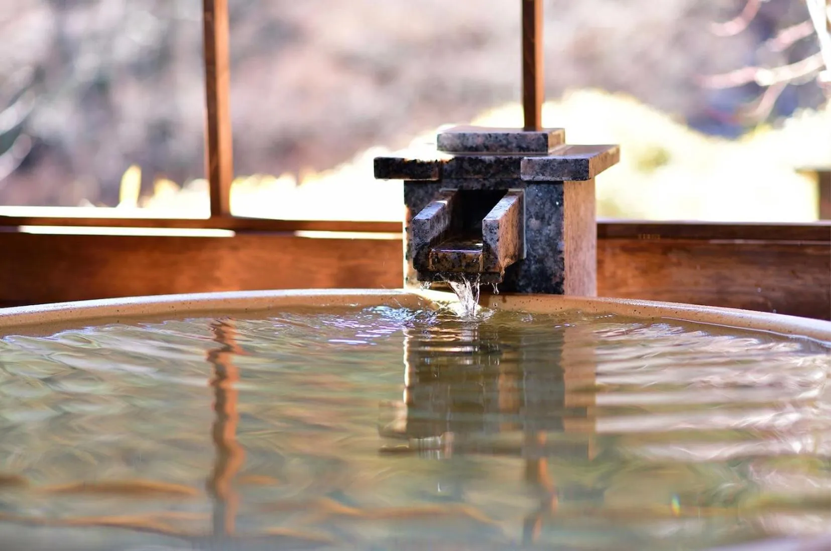 Open Air Bath in Shima Onsen Yoshimoto