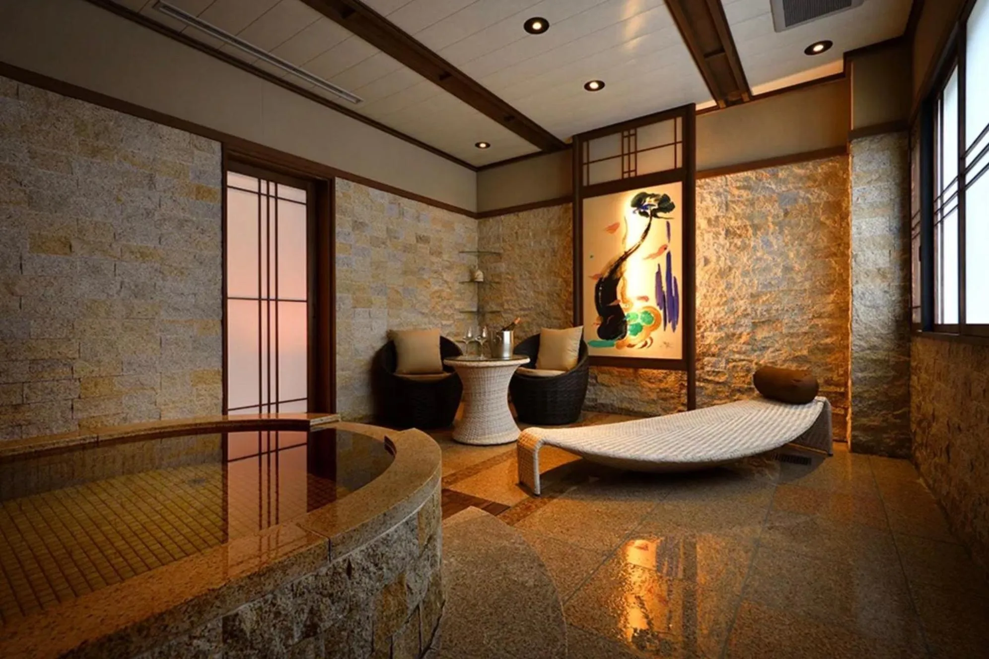 Hot Spring Bath in Shima Onsen Yoshimoto