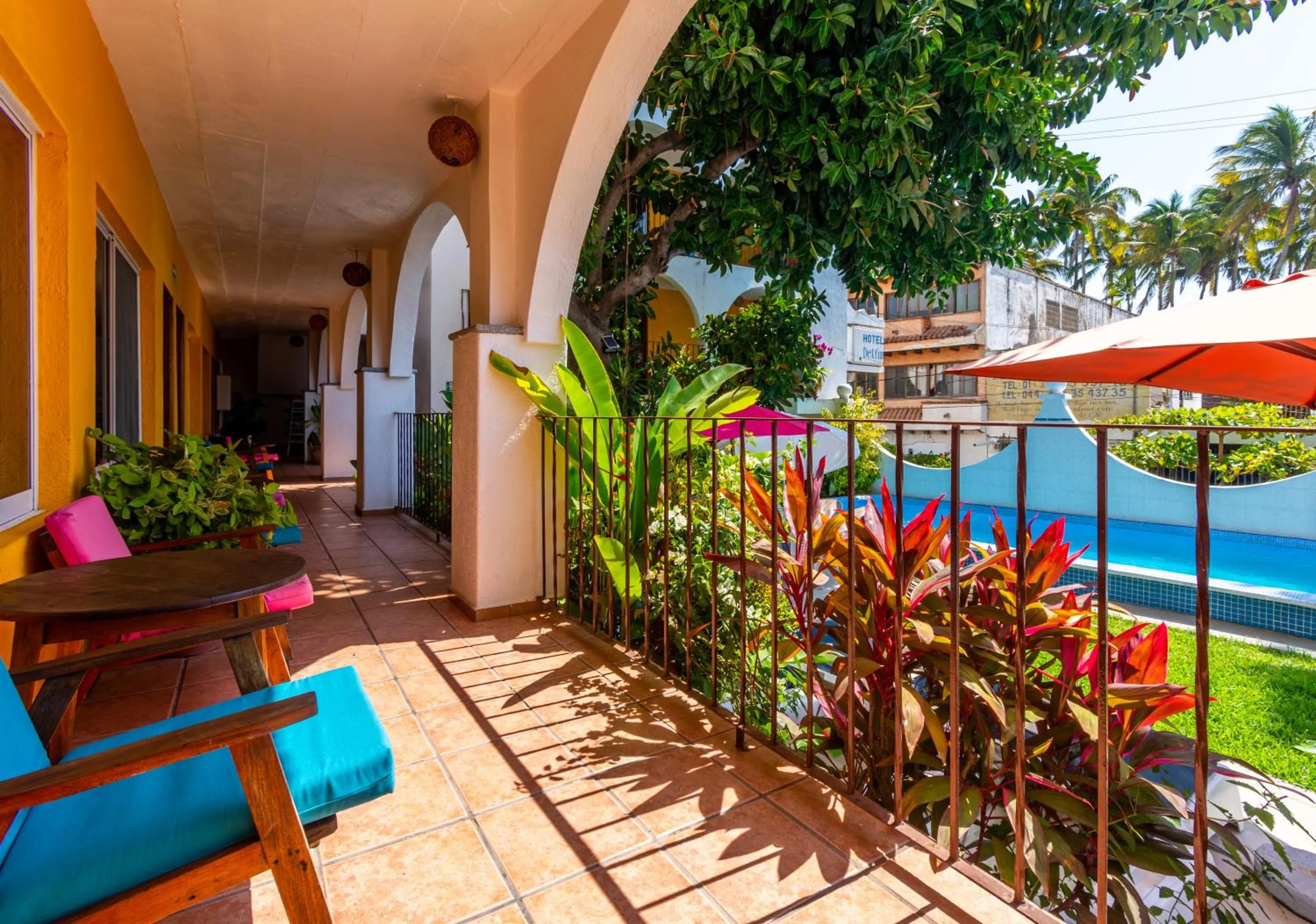 Patio in Hotel Delfin