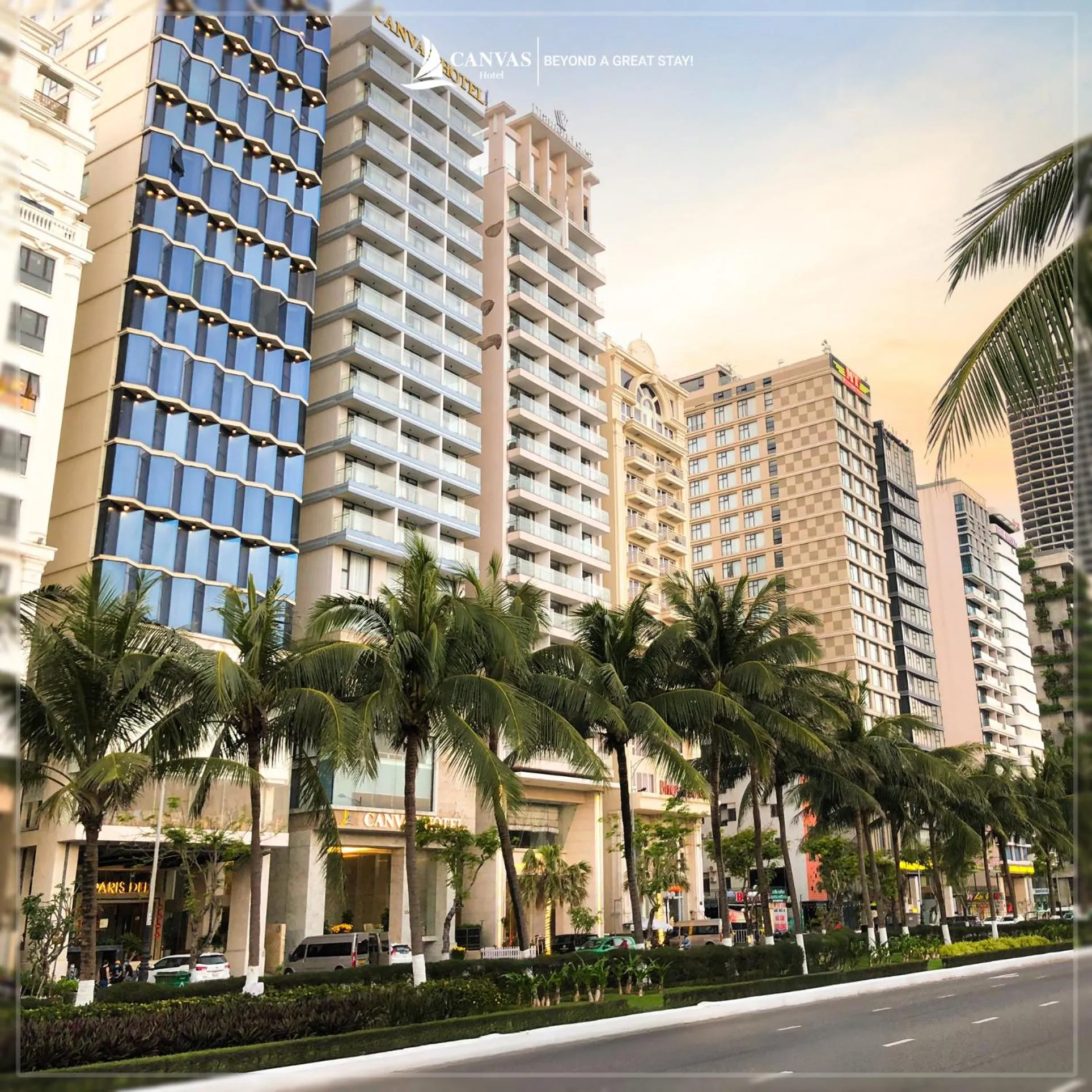 Property building in Canvas Danang Beach Hotel