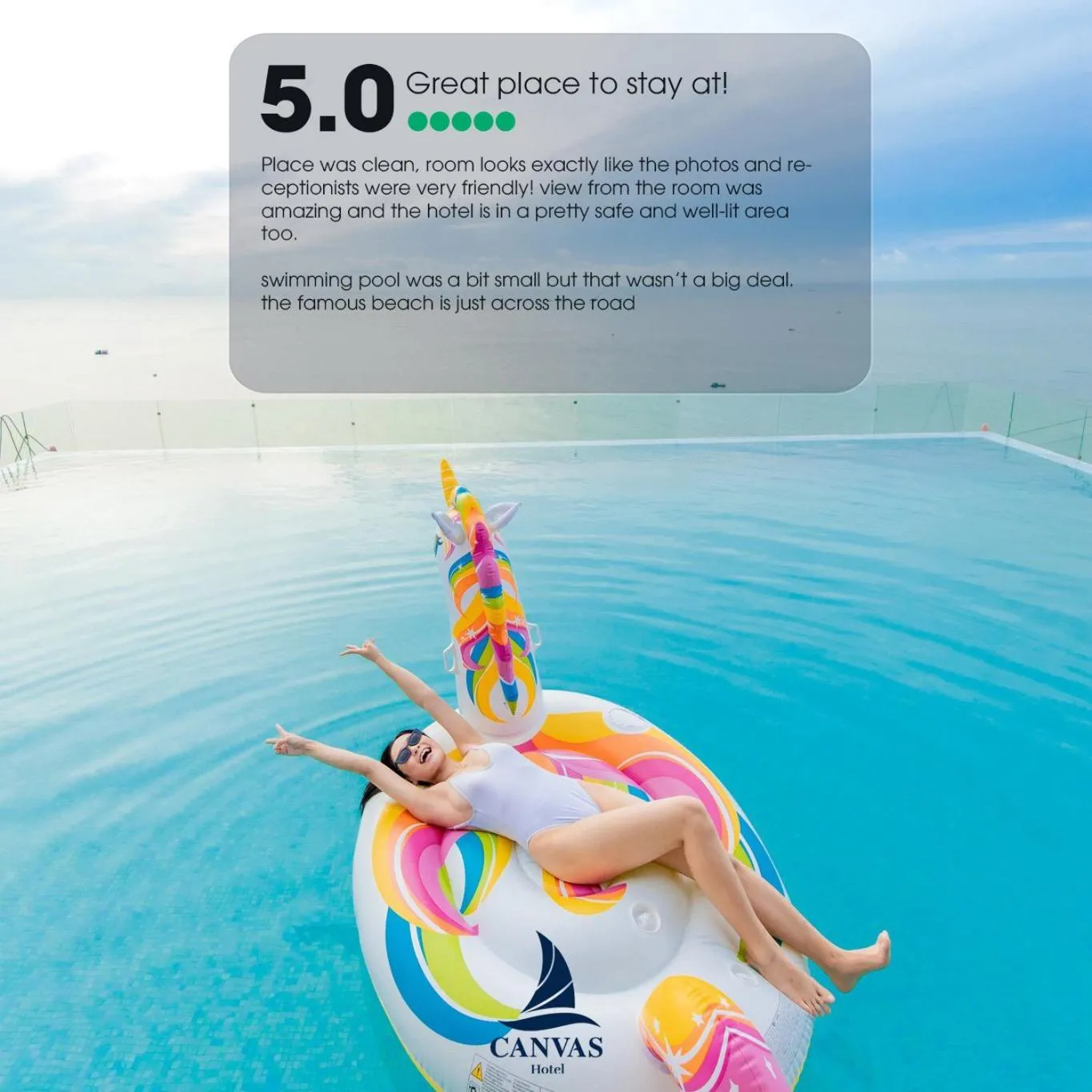 Swimming pool in Canvas Danang Beach Hotel