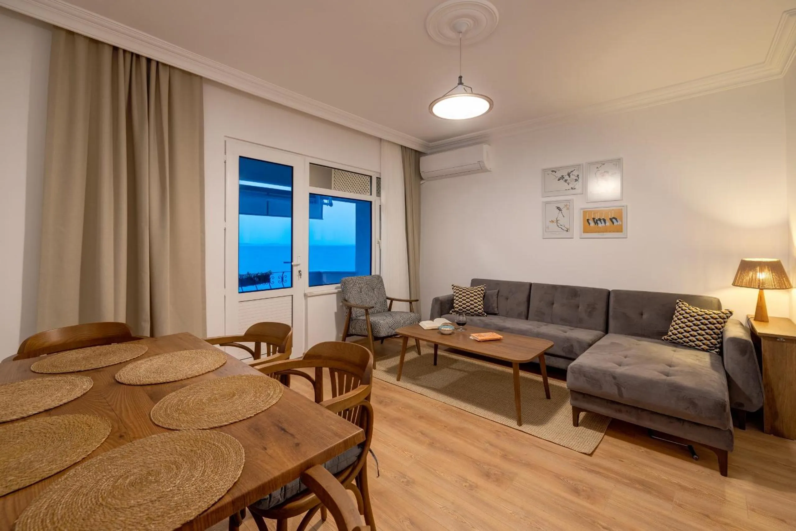 Seating area in Gurel Garden House