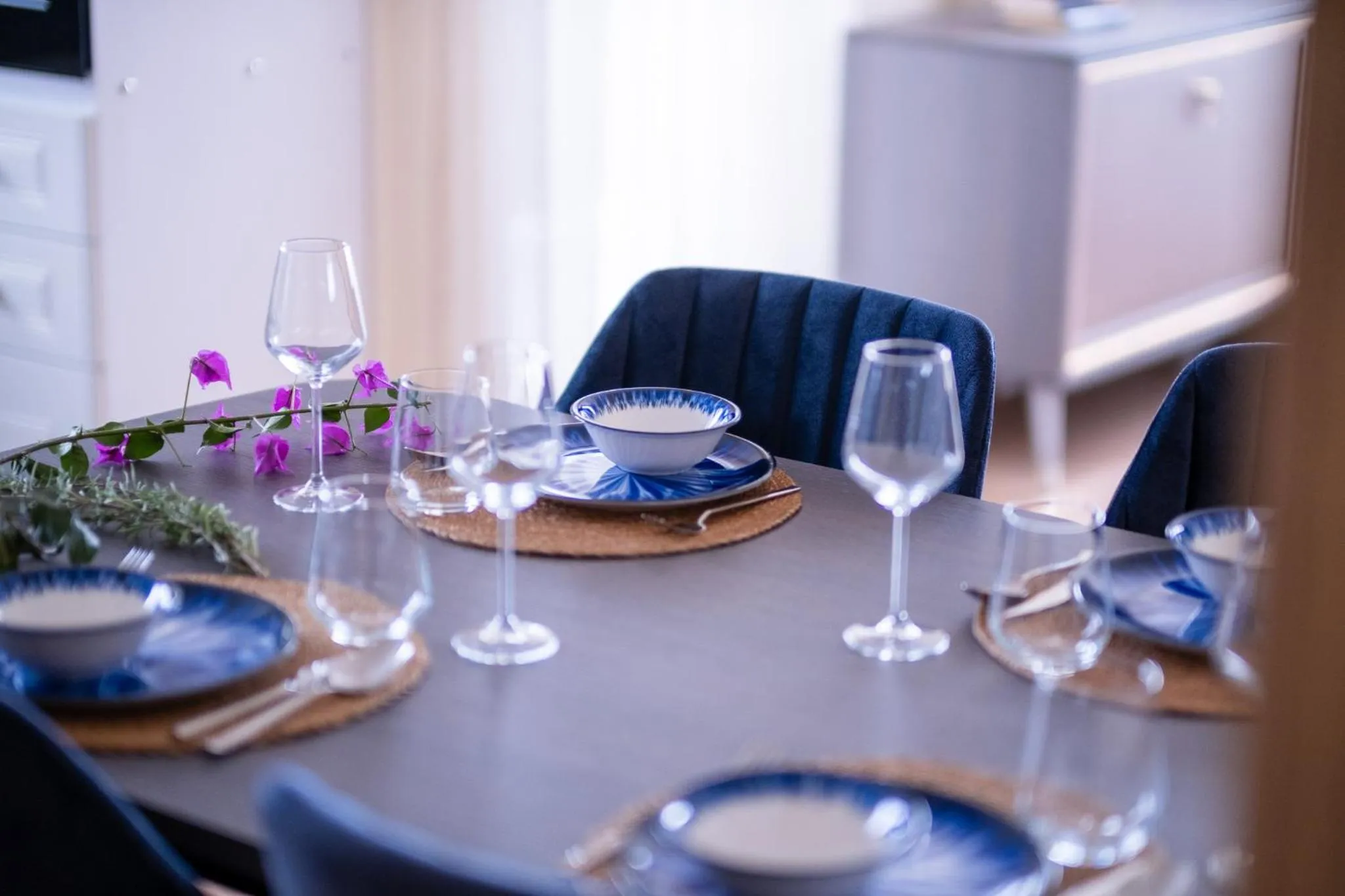 Seating area in Gurel Garden House