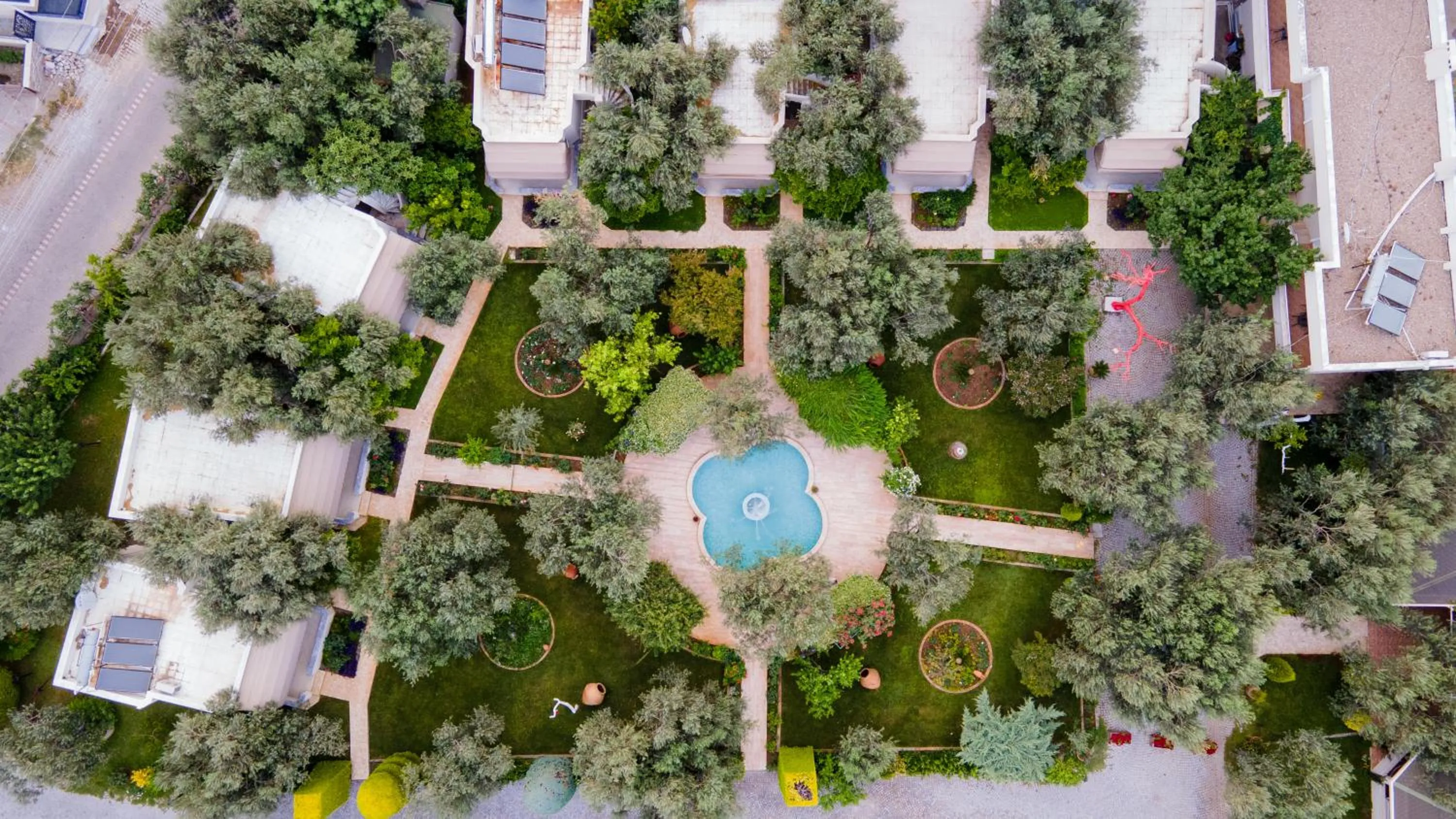 Bird's eye view in Gurel Garden House
