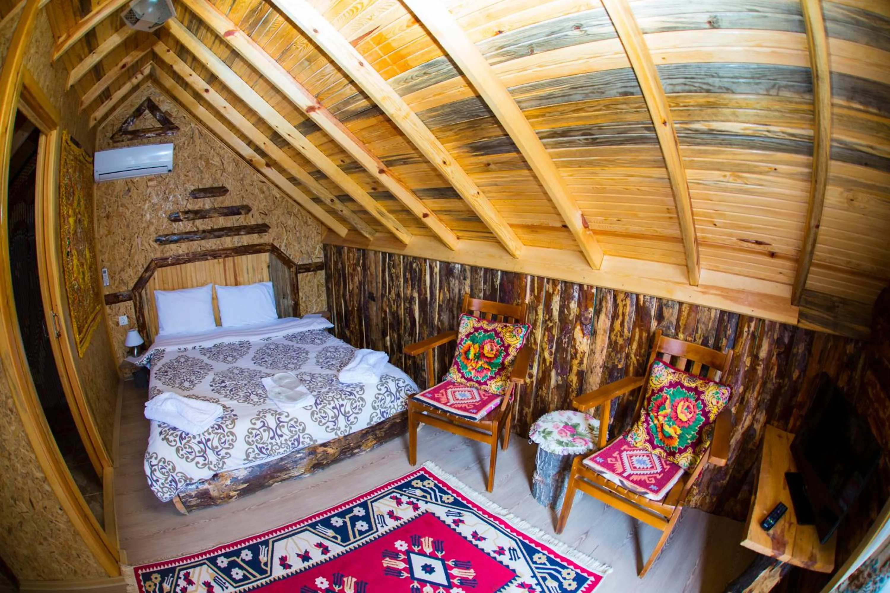 Bed in Kazdaglari Ida Natura Bungalov Hotel