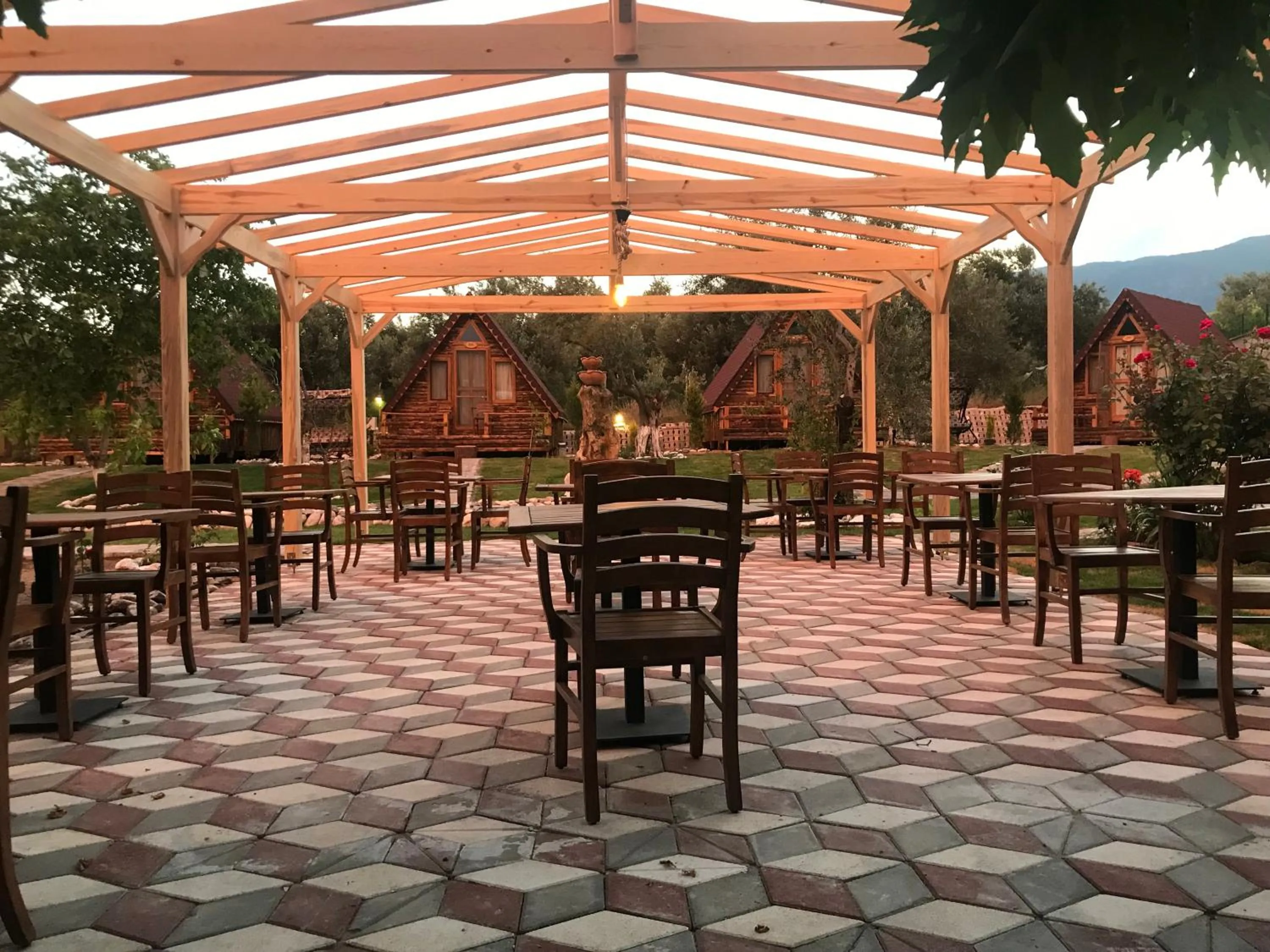 Patio in Kazdaglari Ida Natura Bungalov Hotel