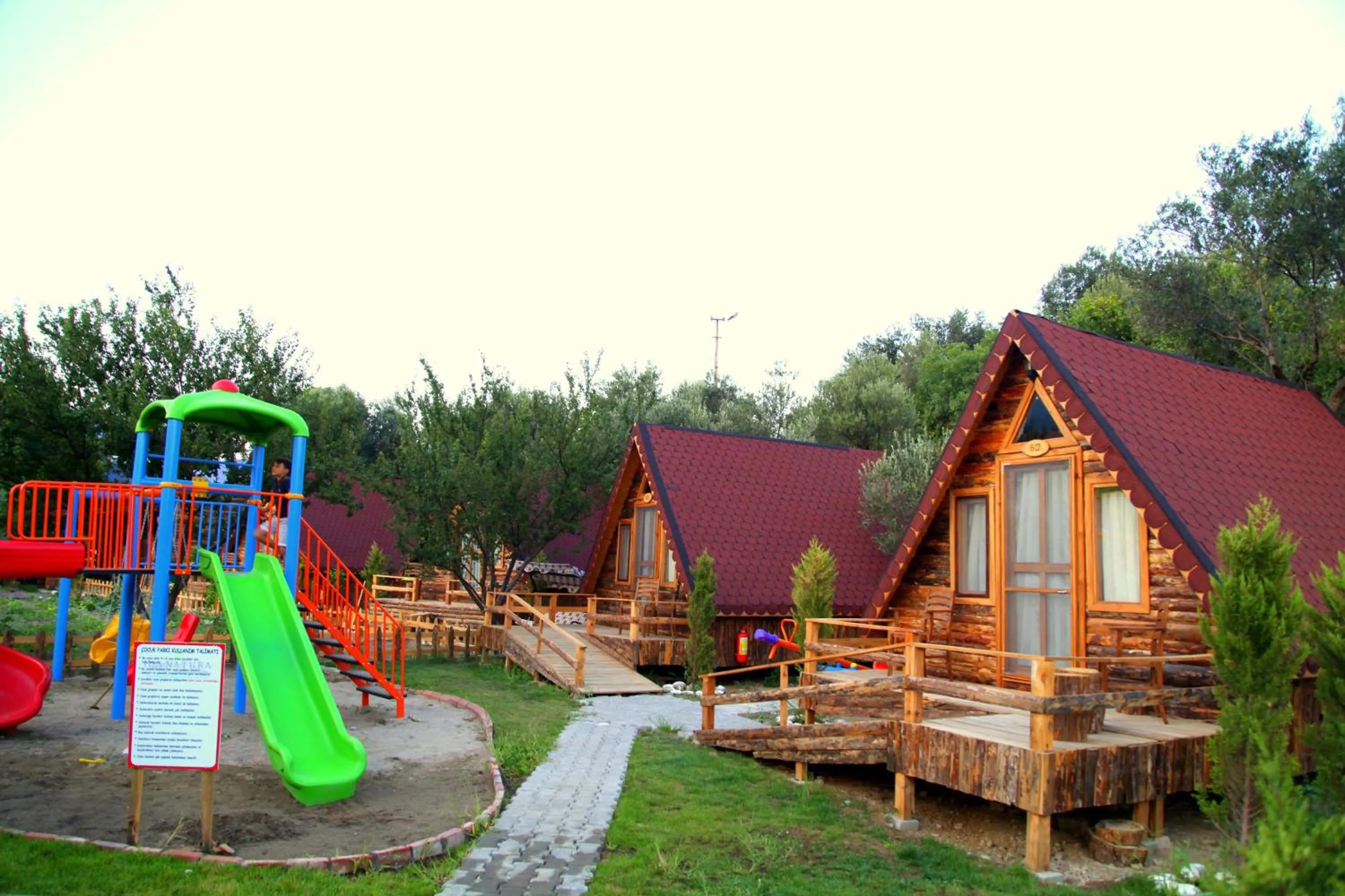 Children play ground in Kazdaglari Ida Natura Bungalov Hotel