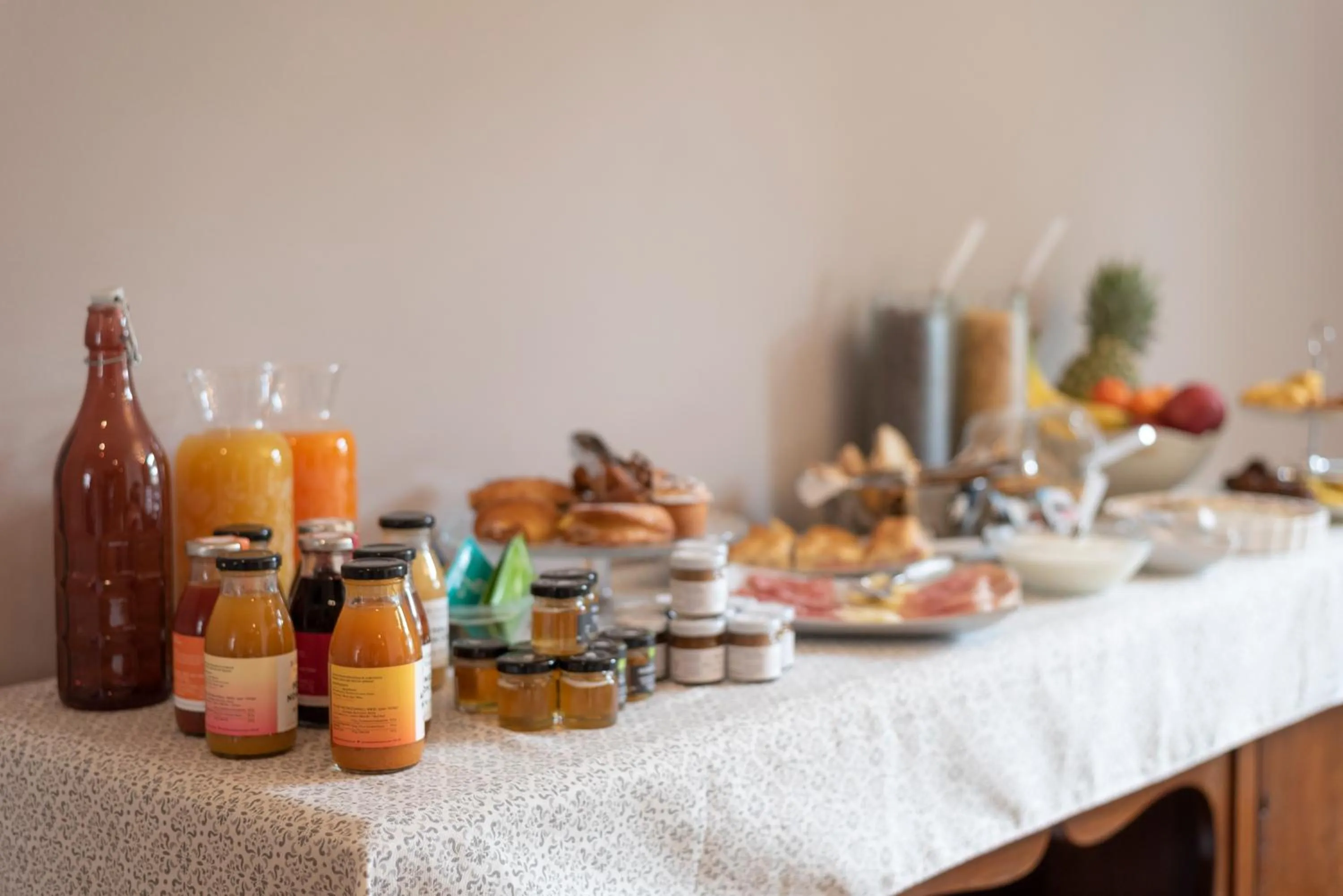 Food close-up in IN LUCUS Guest House