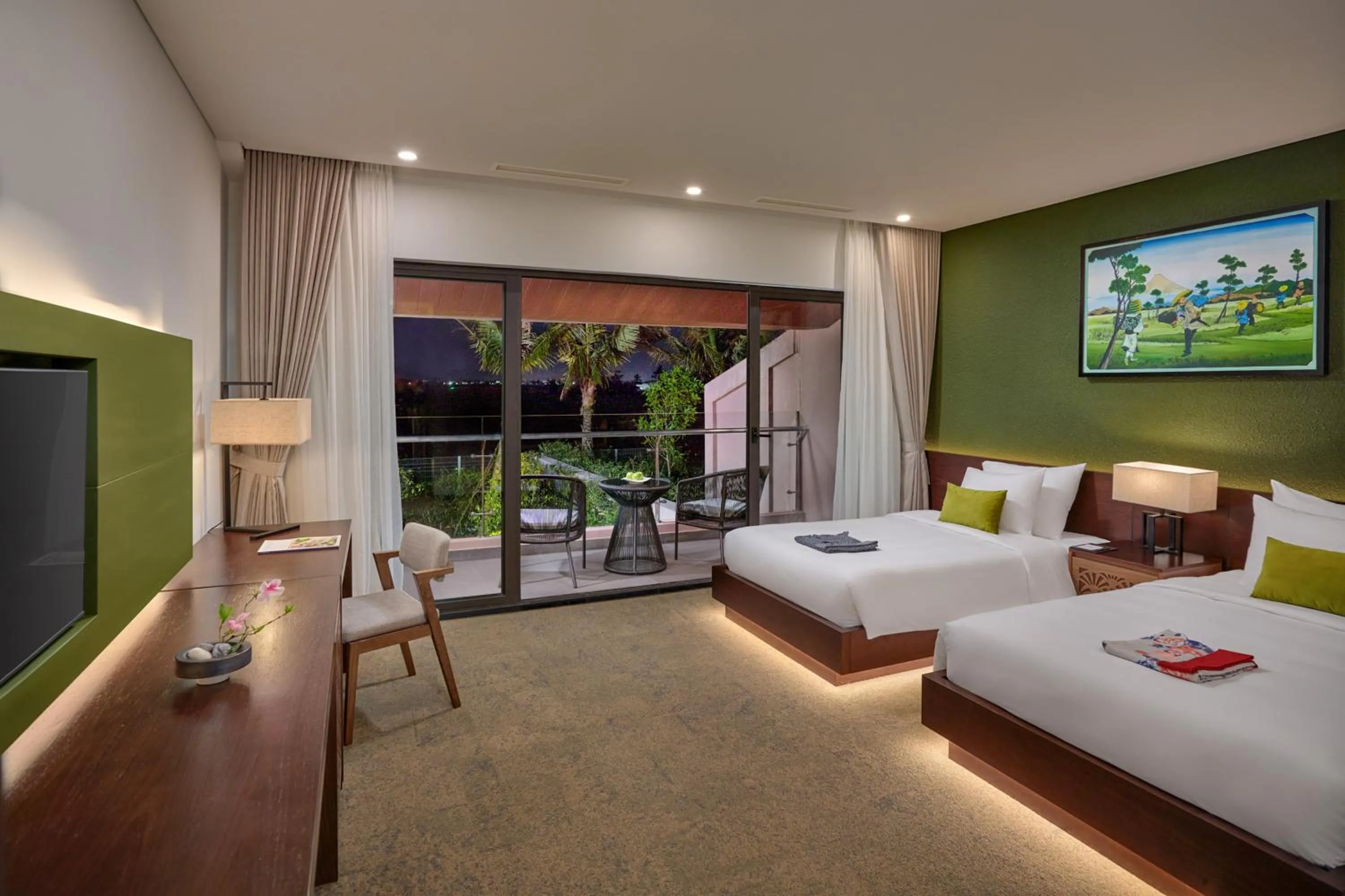 Communal lounge/ TV room, Bed in Kobi Onsen Resort Hue, Affiliated by Melia