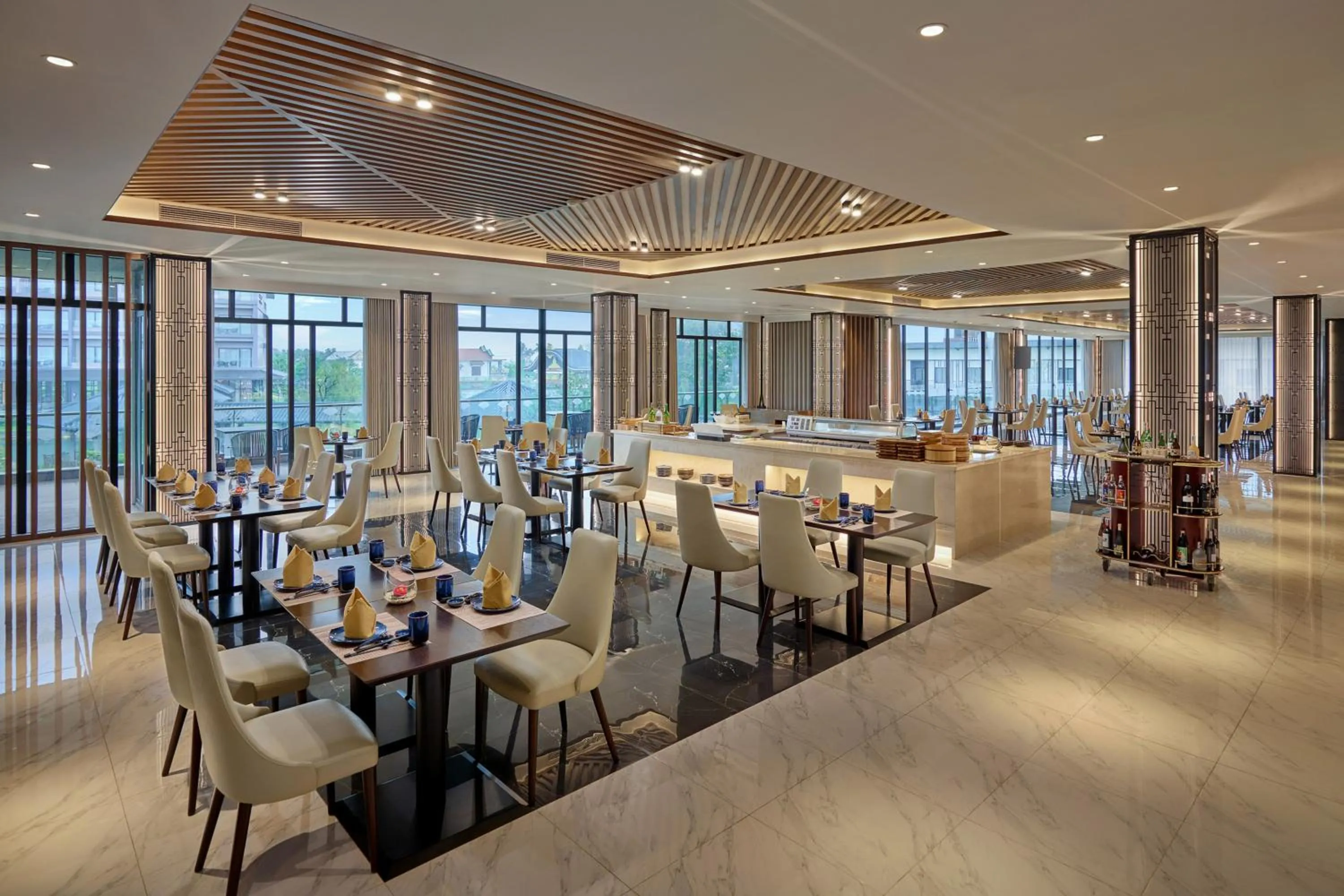 Restaurant/places to eat in Kobi Onsen Resort Hue, Affiliated by Melia