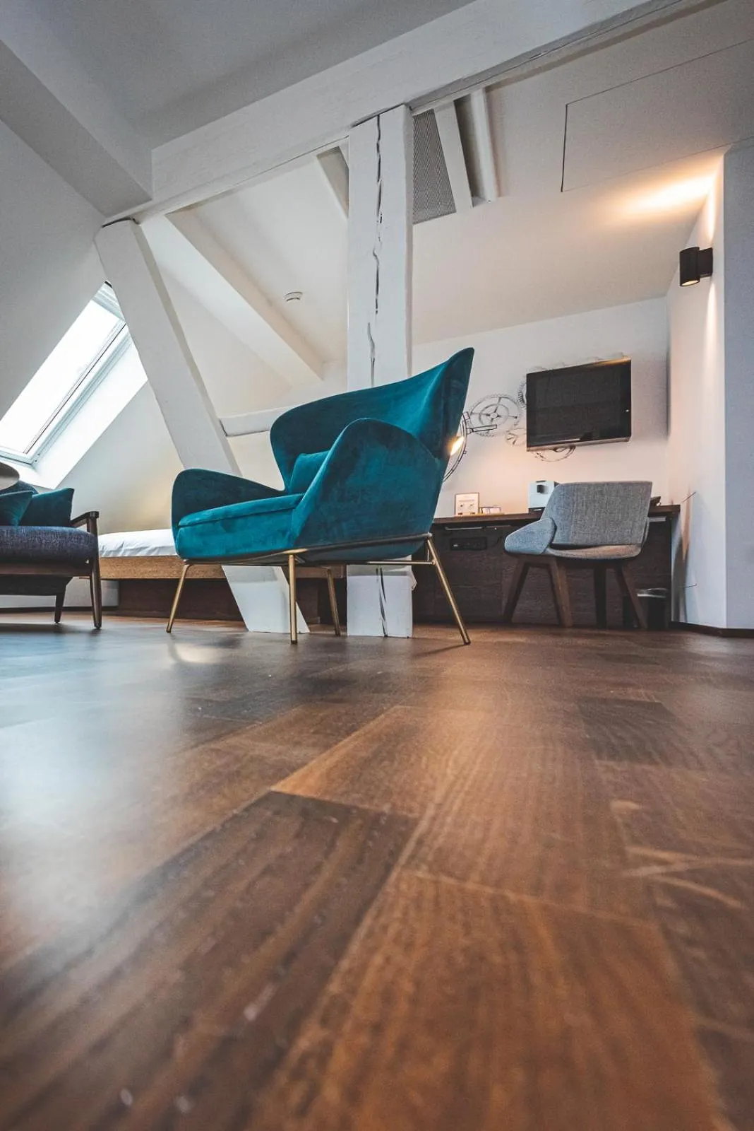 Bedroom in Hotel Bernina Geneva