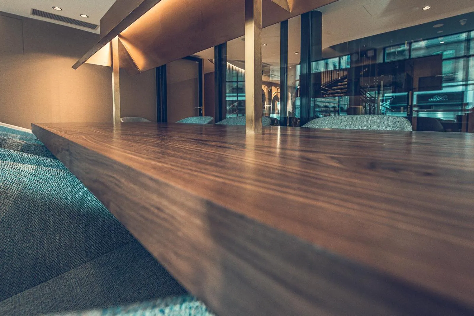 Communal lounge/ TV room in Hotel Bernina Geneva