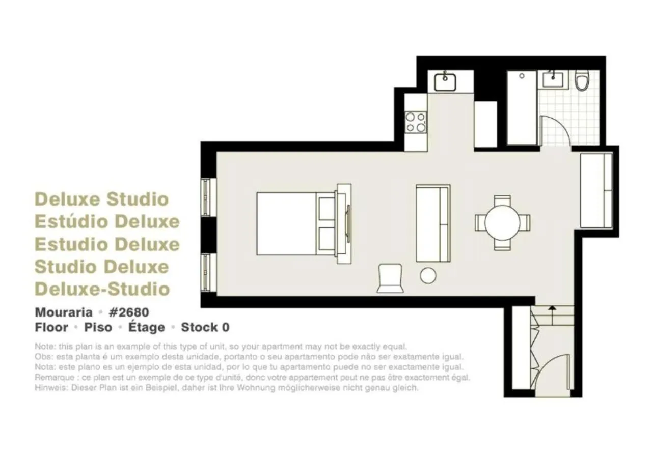 Floor plan in Lisbon Serviced Apartments - Mouraria