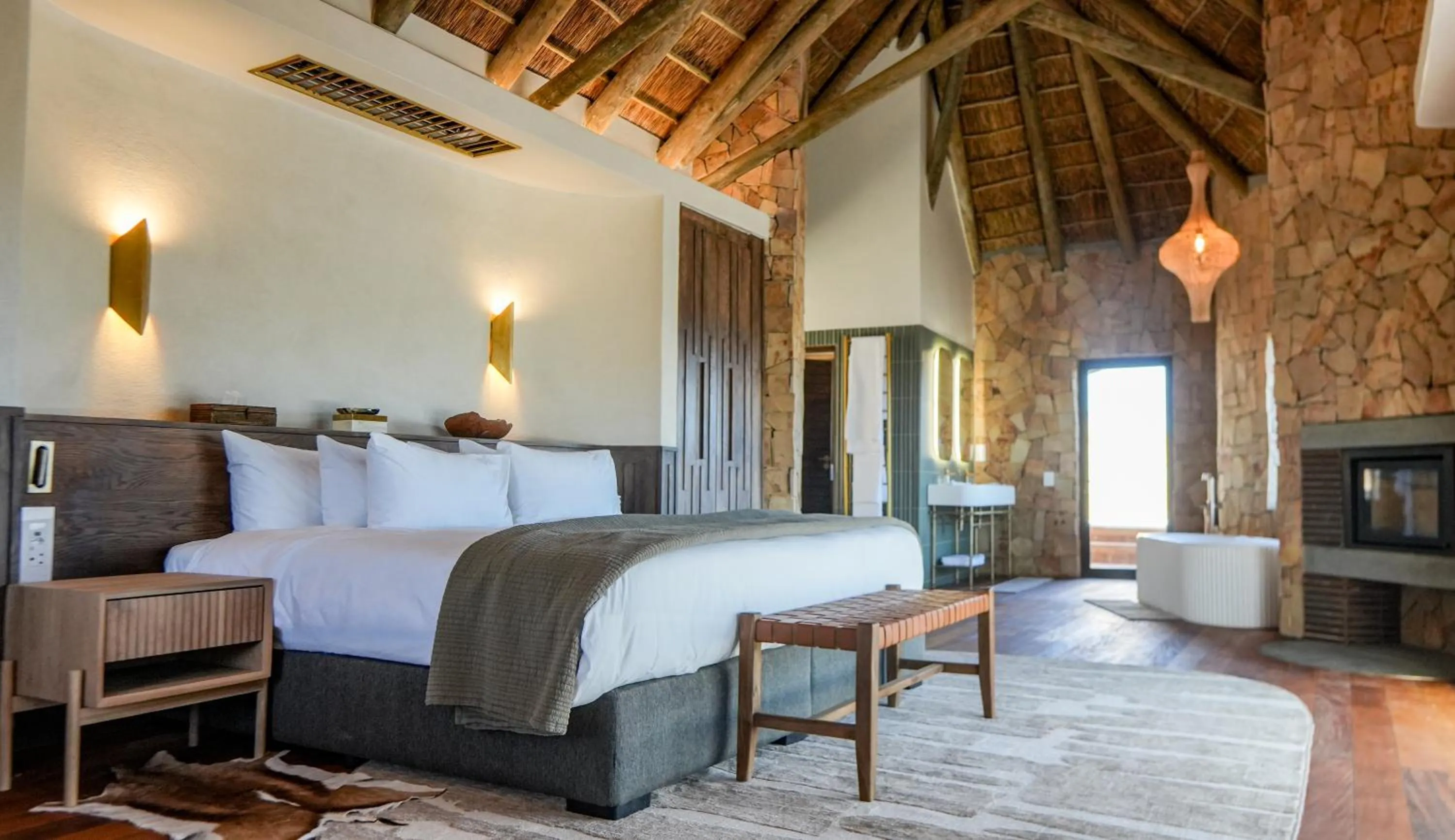 Bed in Aquila Private Game Reserve & Spa