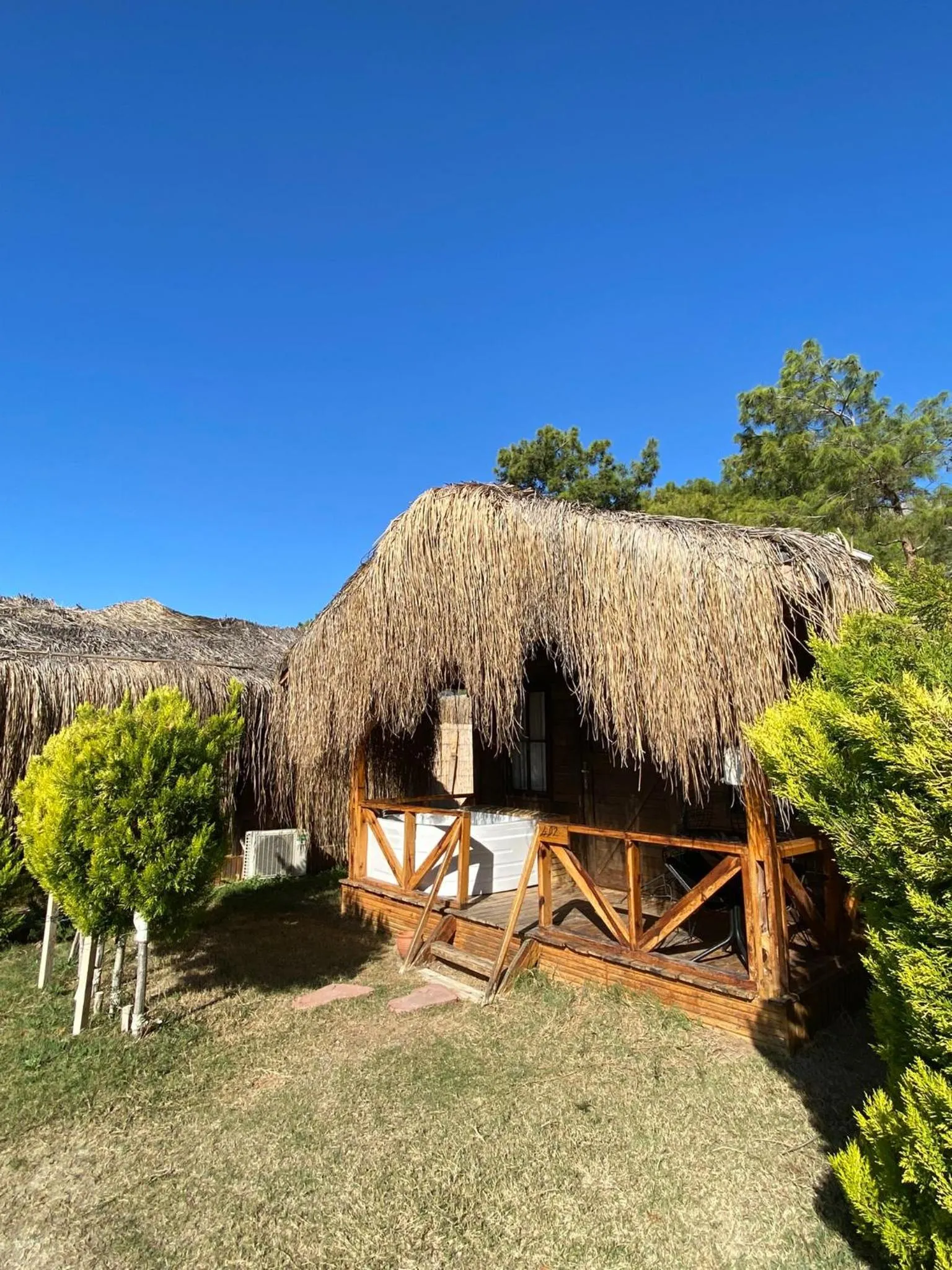 Day in Green Pine Bungalows & Beach Luxury Concept