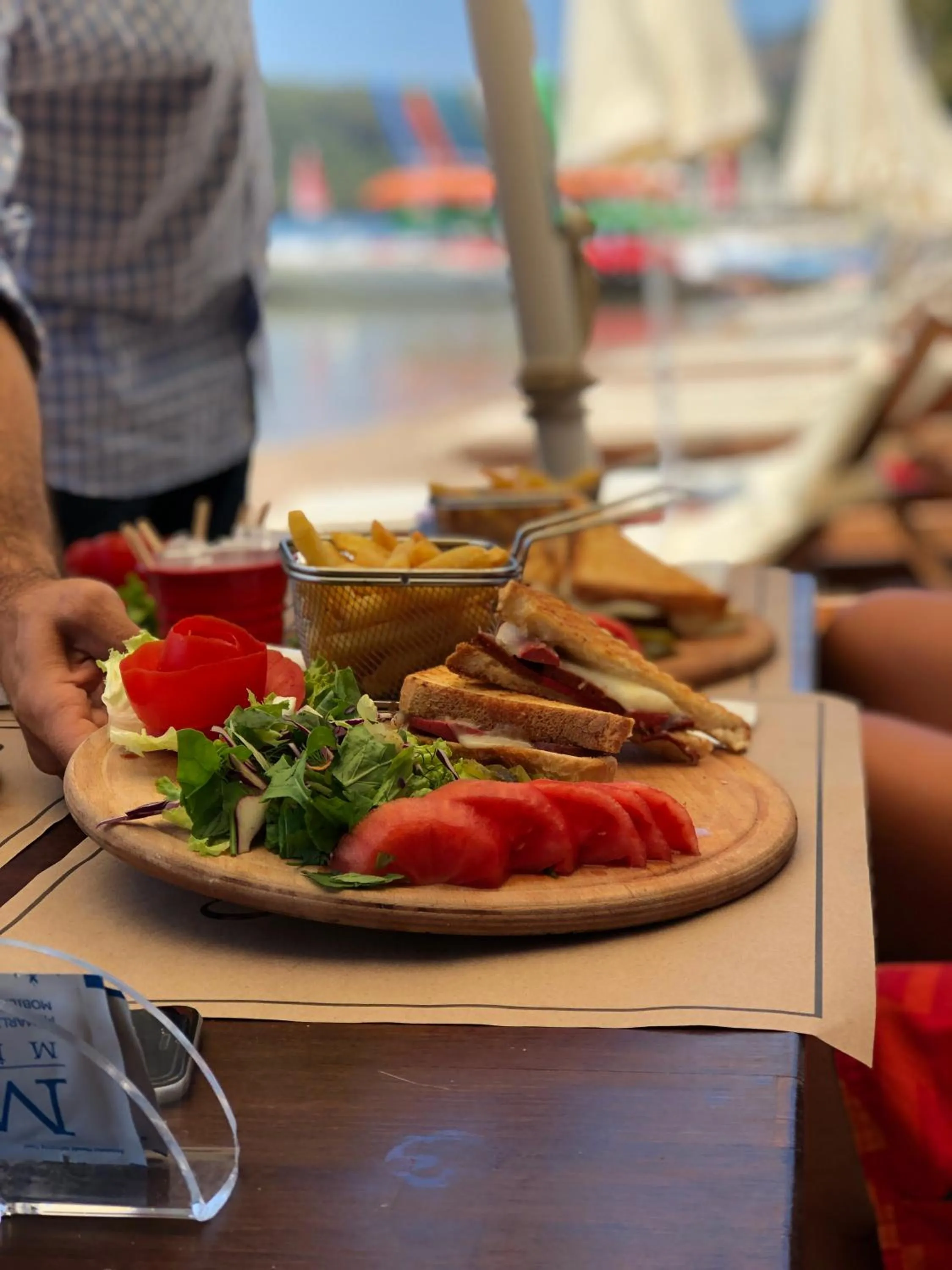 Patio in Green Pine Bungalows & Beach Luxury Concept