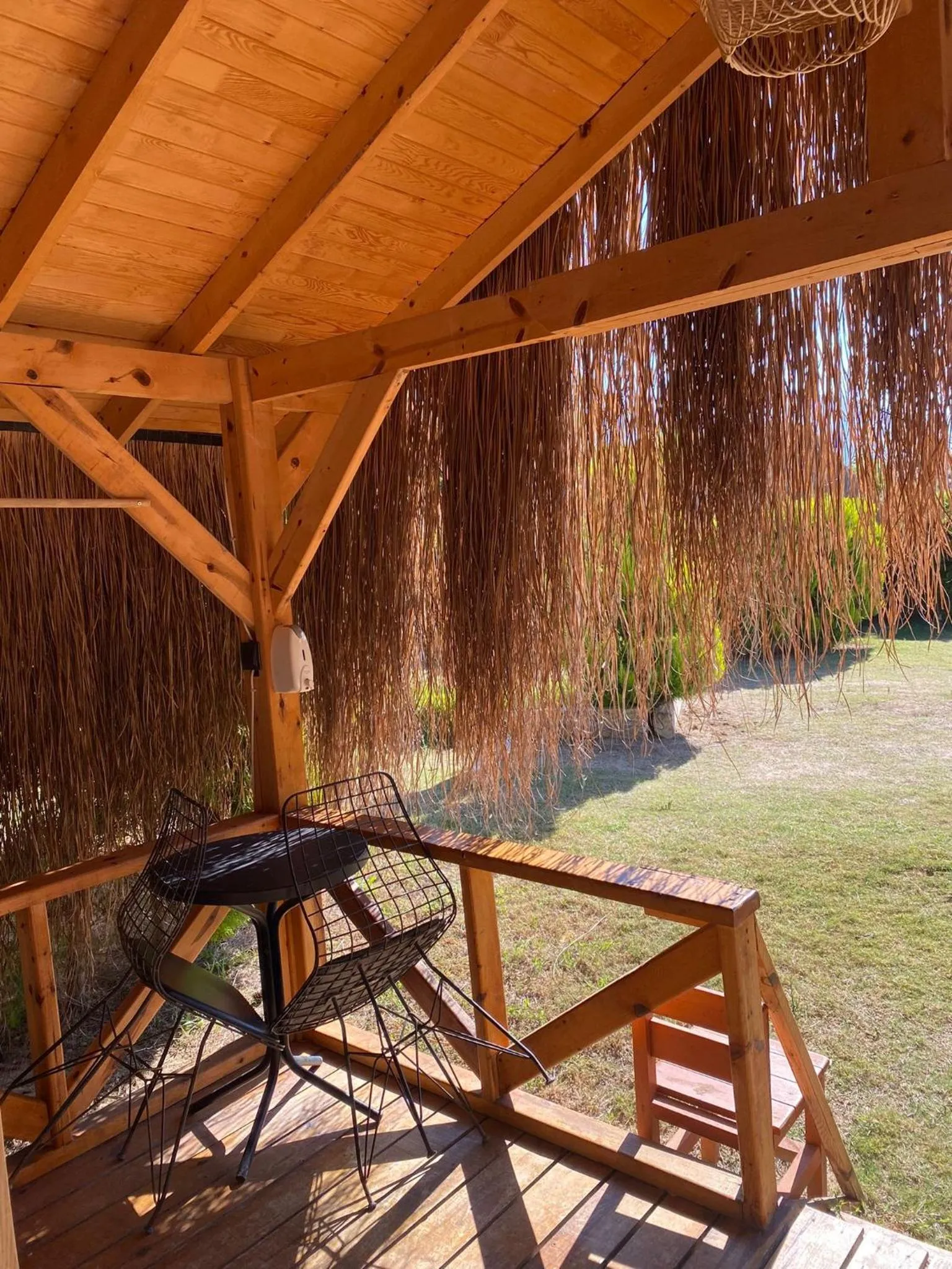 Garden in Green Pine Bungalows & Beach Luxury Concept