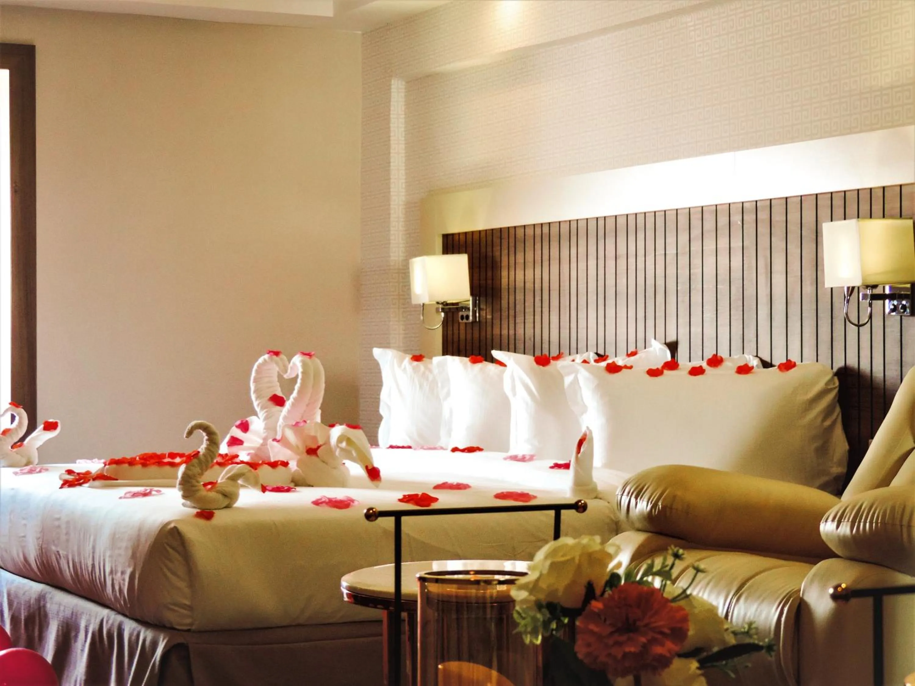 Decorative detail, Bed in Season Star Hotel Madinah