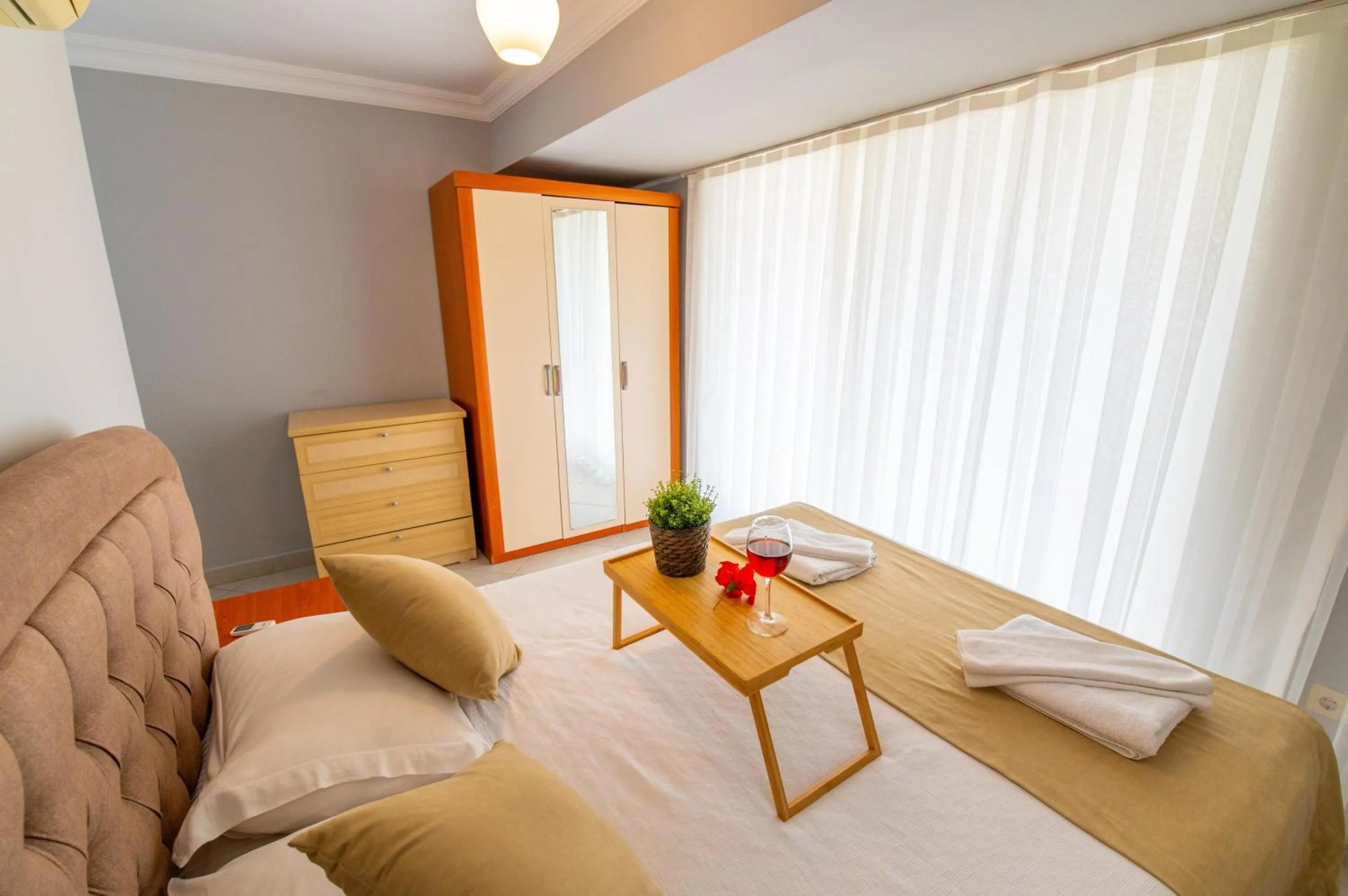 Bed in Sunset Beach Resort Aqua Lettings