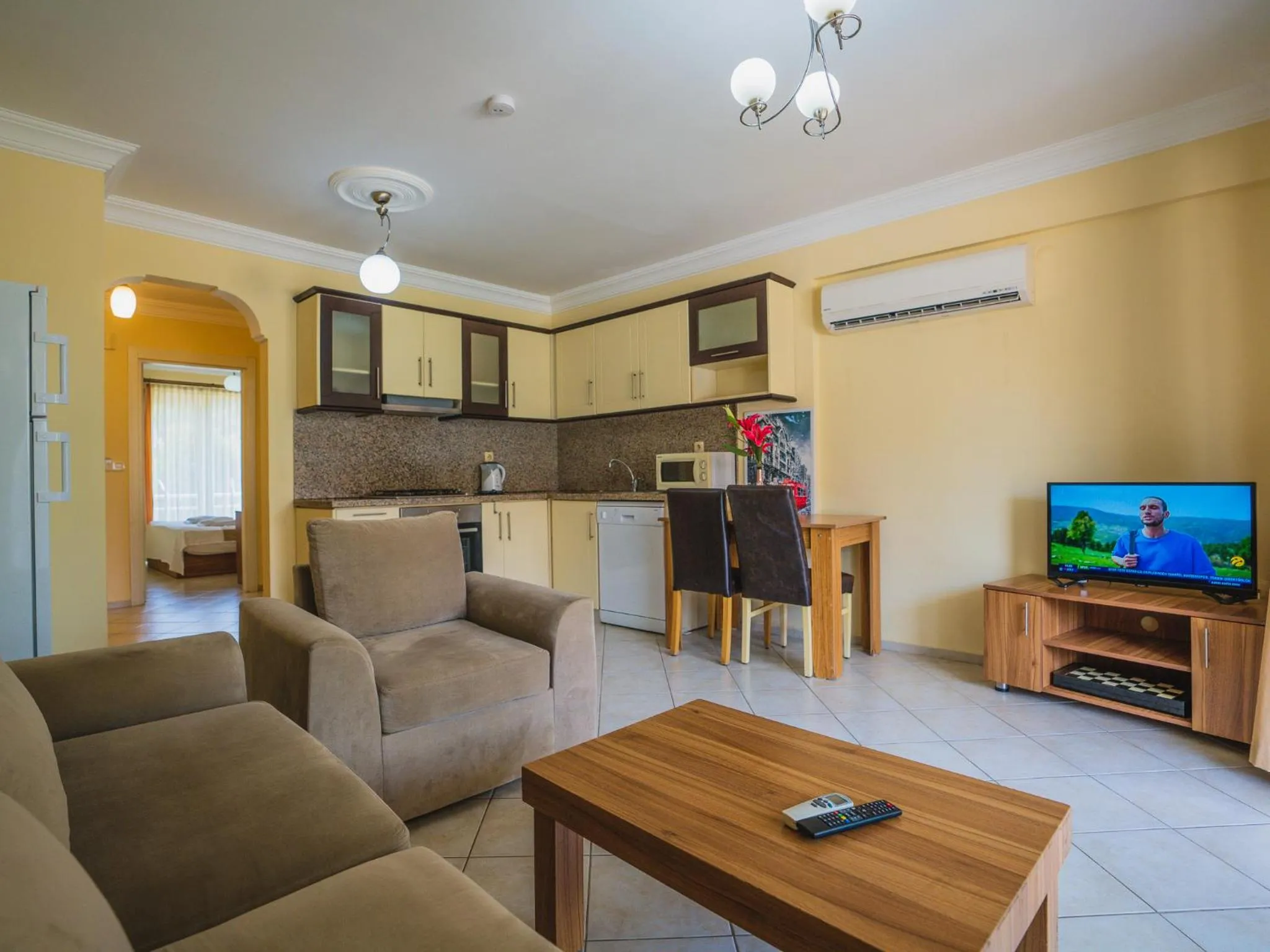 Kitchen or kitchenette in Sunset Beach Resort Aqua Lettings