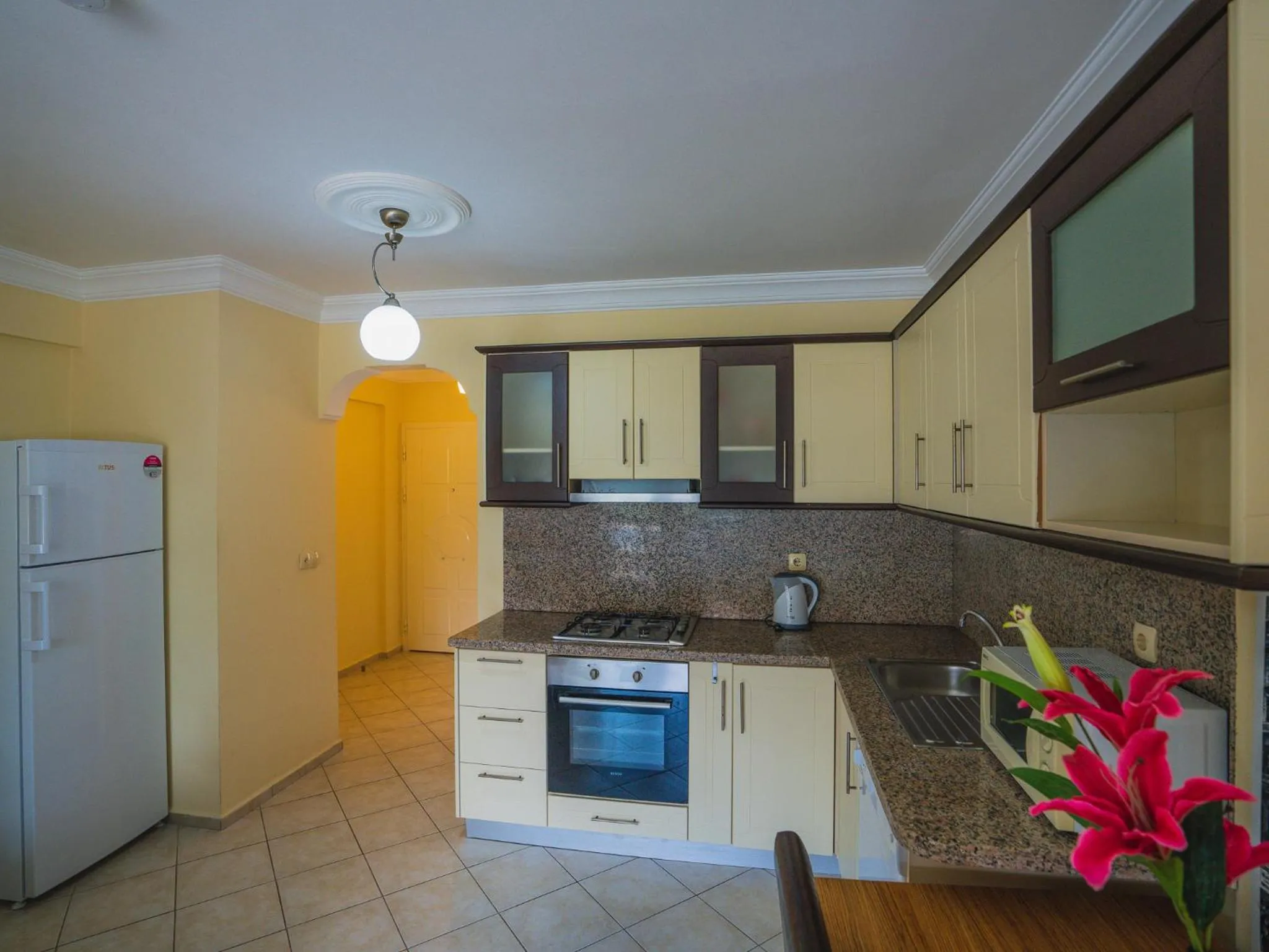 Kitchen or kitchenette in Sunset Beach Resort Aqua Lettings