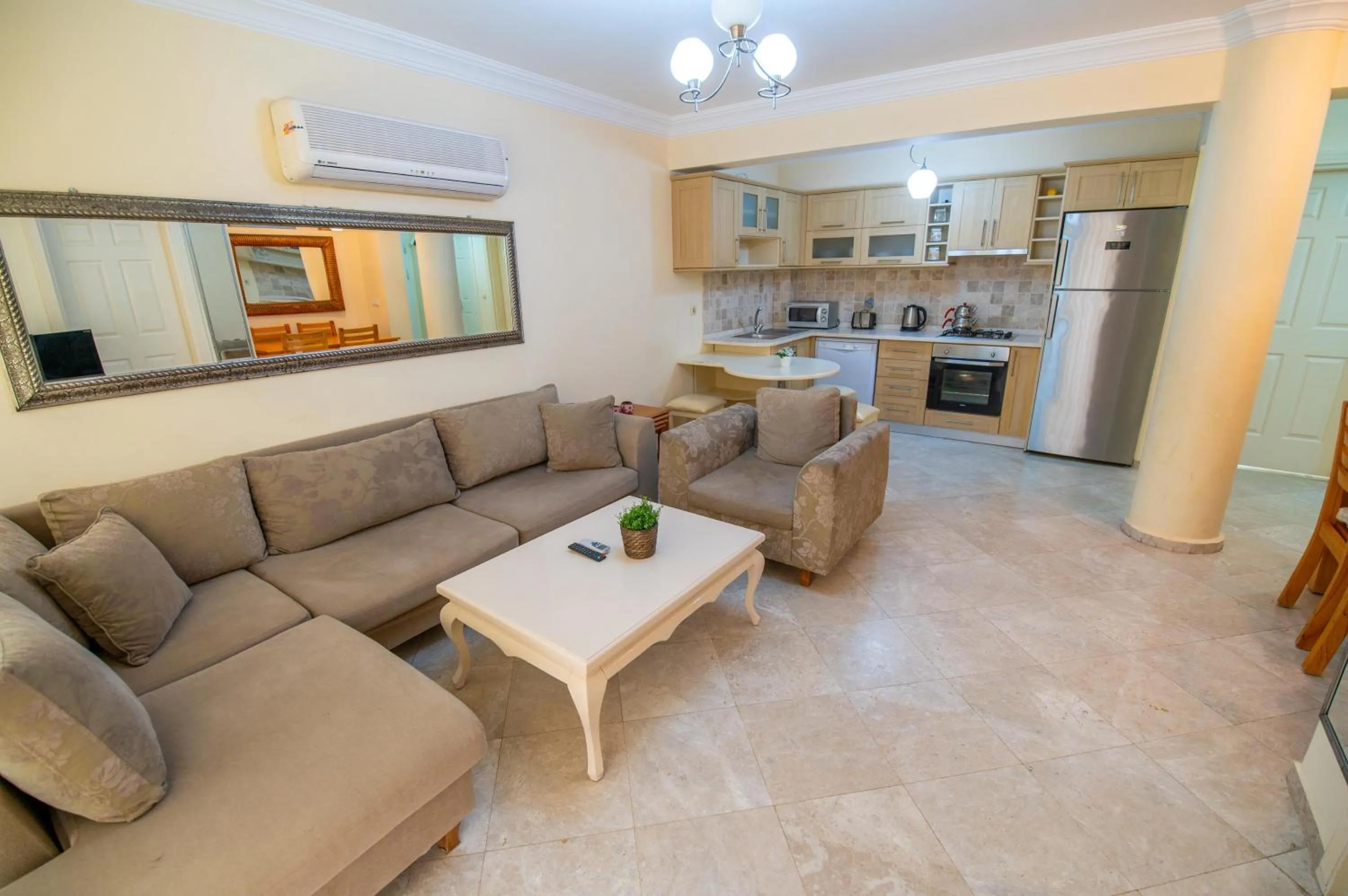 Kitchen or kitchenette in Sunset Beach Resort Aqua Lettings