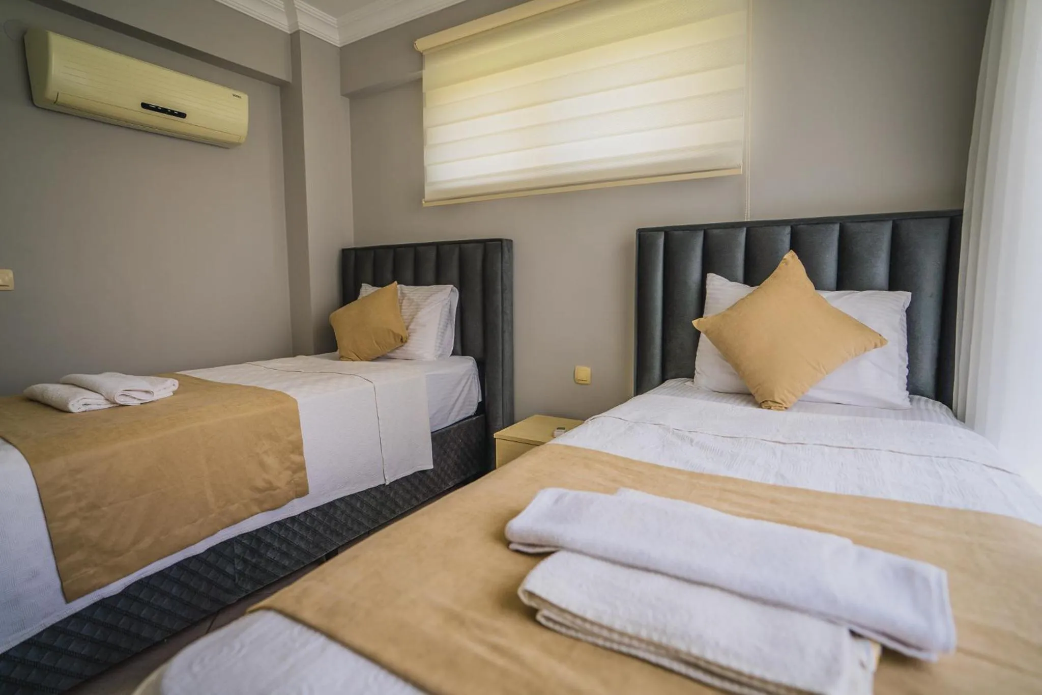 Bed in Sunset Beach Resort Aqua Lettings