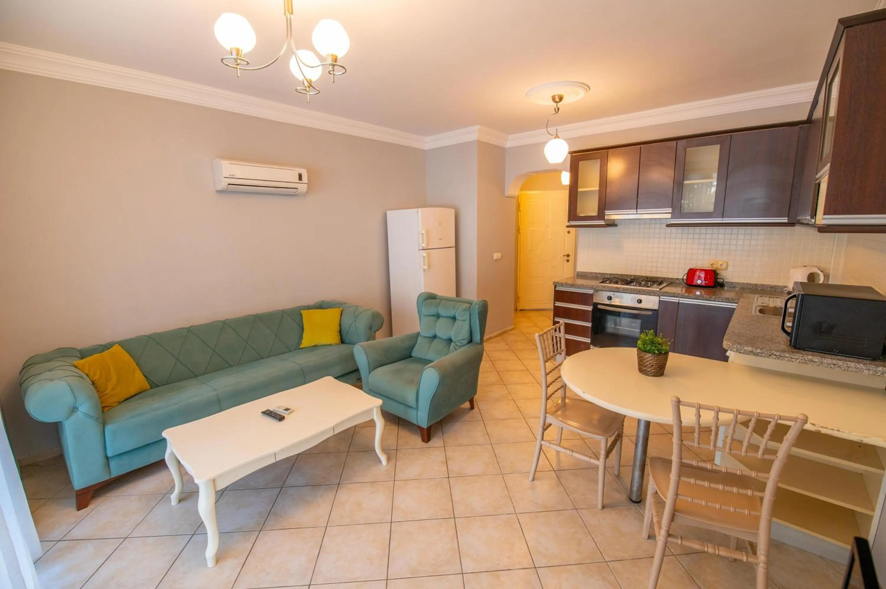 Kitchen or kitchenette in Sunset Beach Resort Aqua Lettings