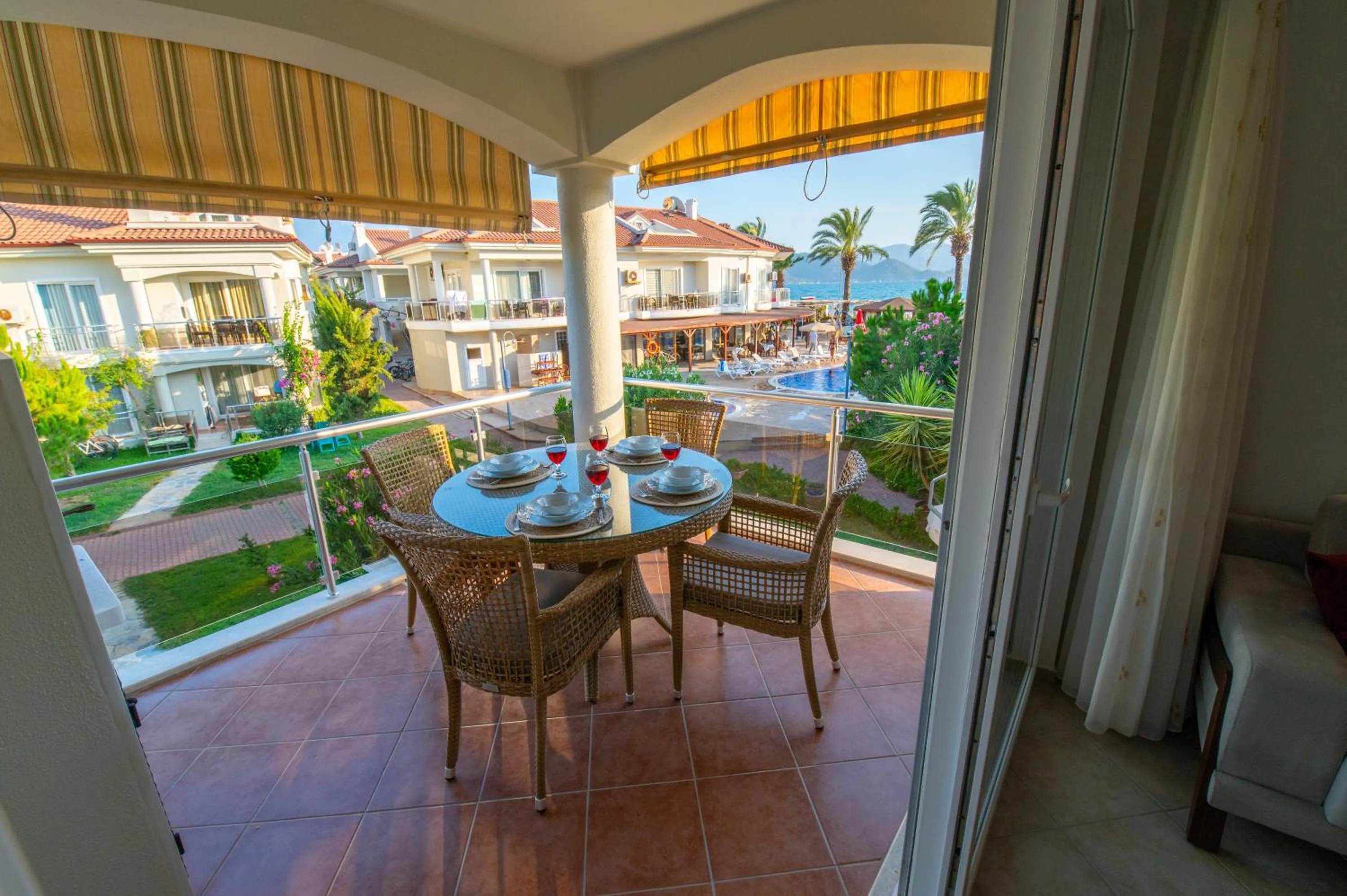 Balcony/Terrace in Sunset Beach Resort Aqua Lettings