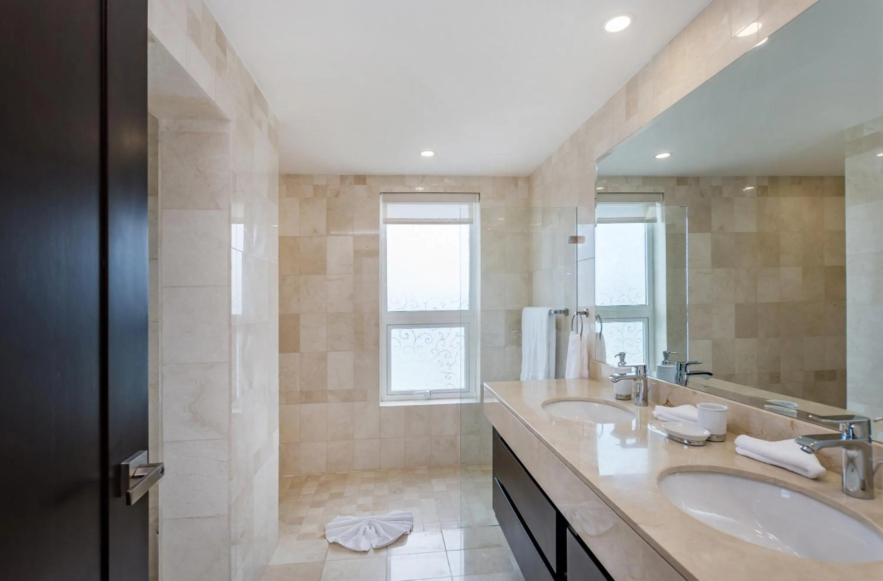 Shower in Amazing Private Villa with Chef and Maids