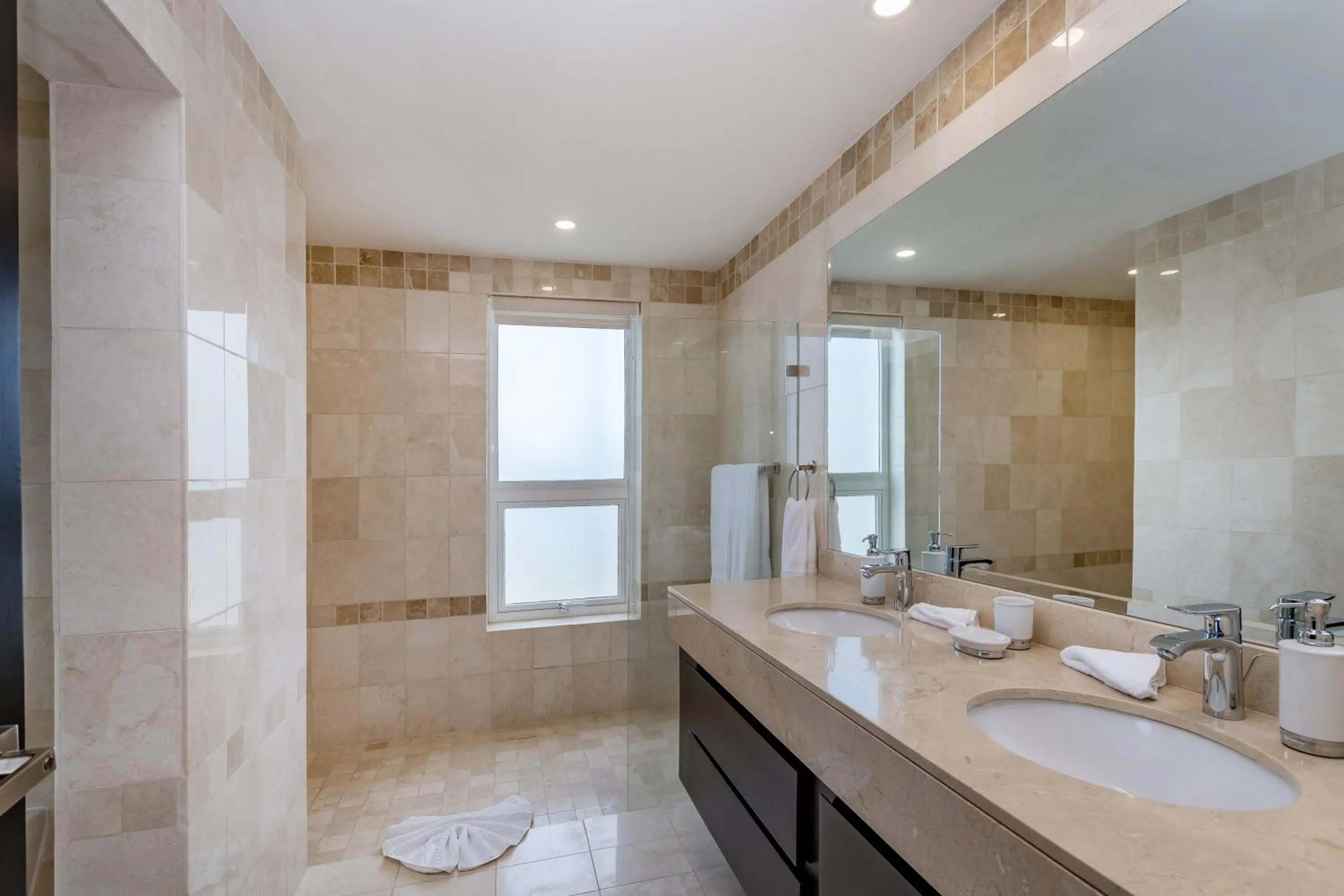 Shower in Amazing Private Villa with Chef and Maids