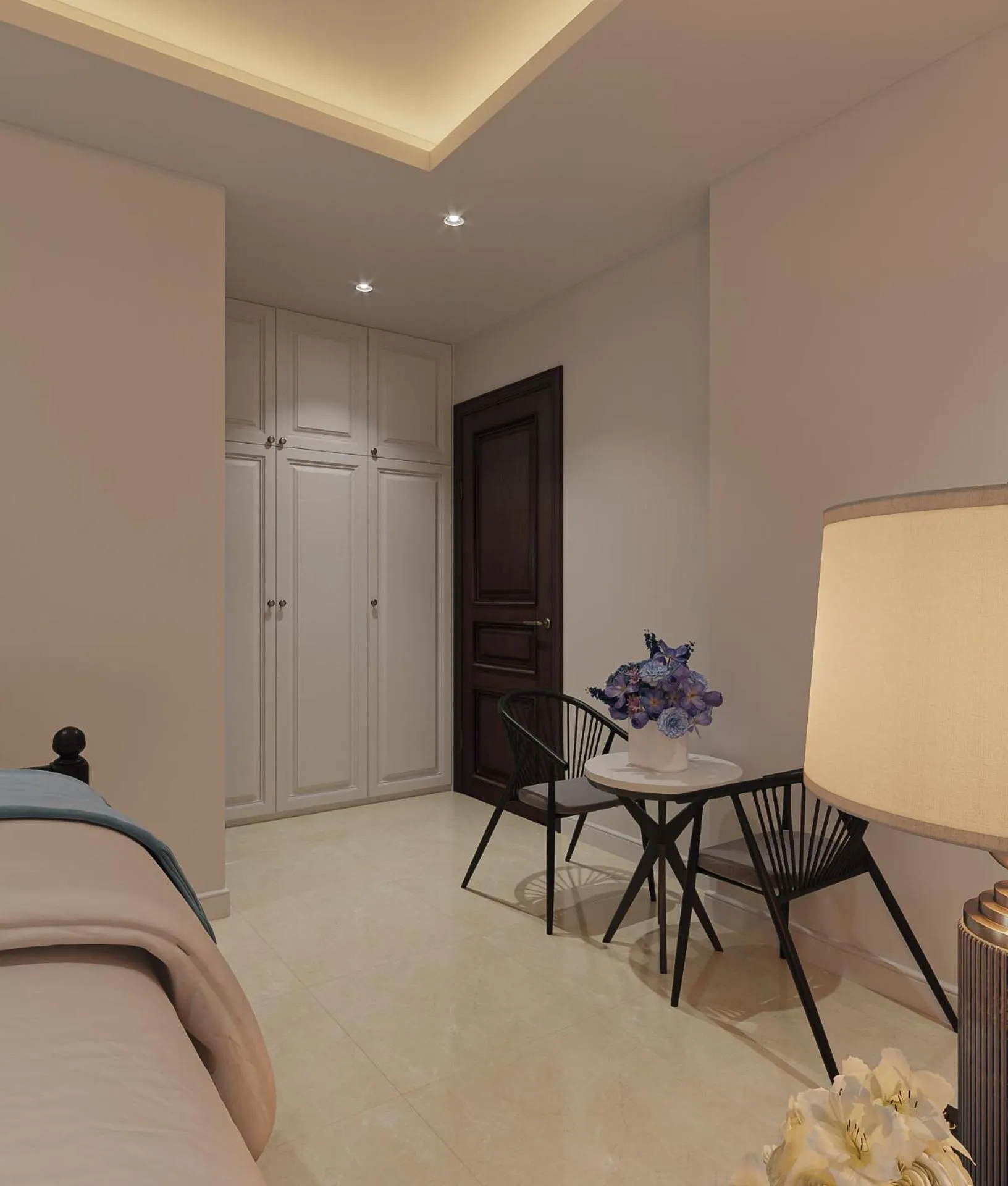 Seating area, Bed in Luna Oriental
