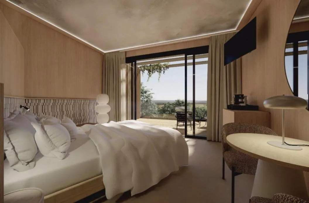 Patio, Bed in Le Château des Forges