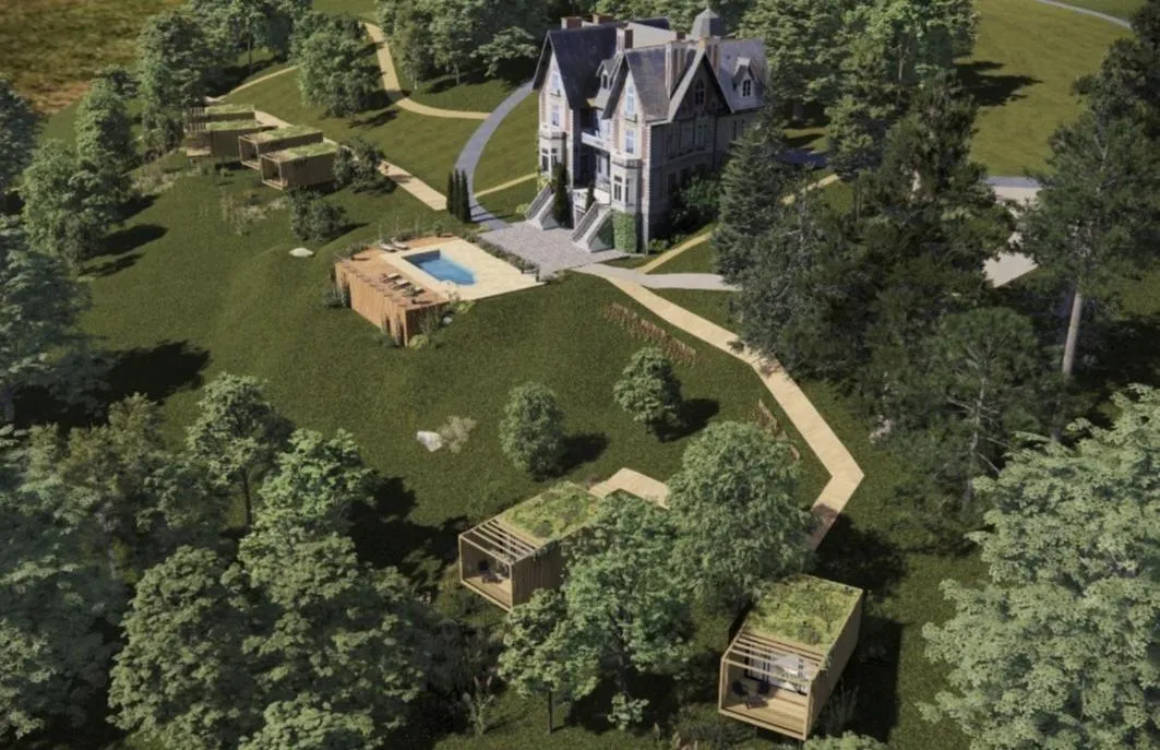 Natural landscape in Le Château des Forges