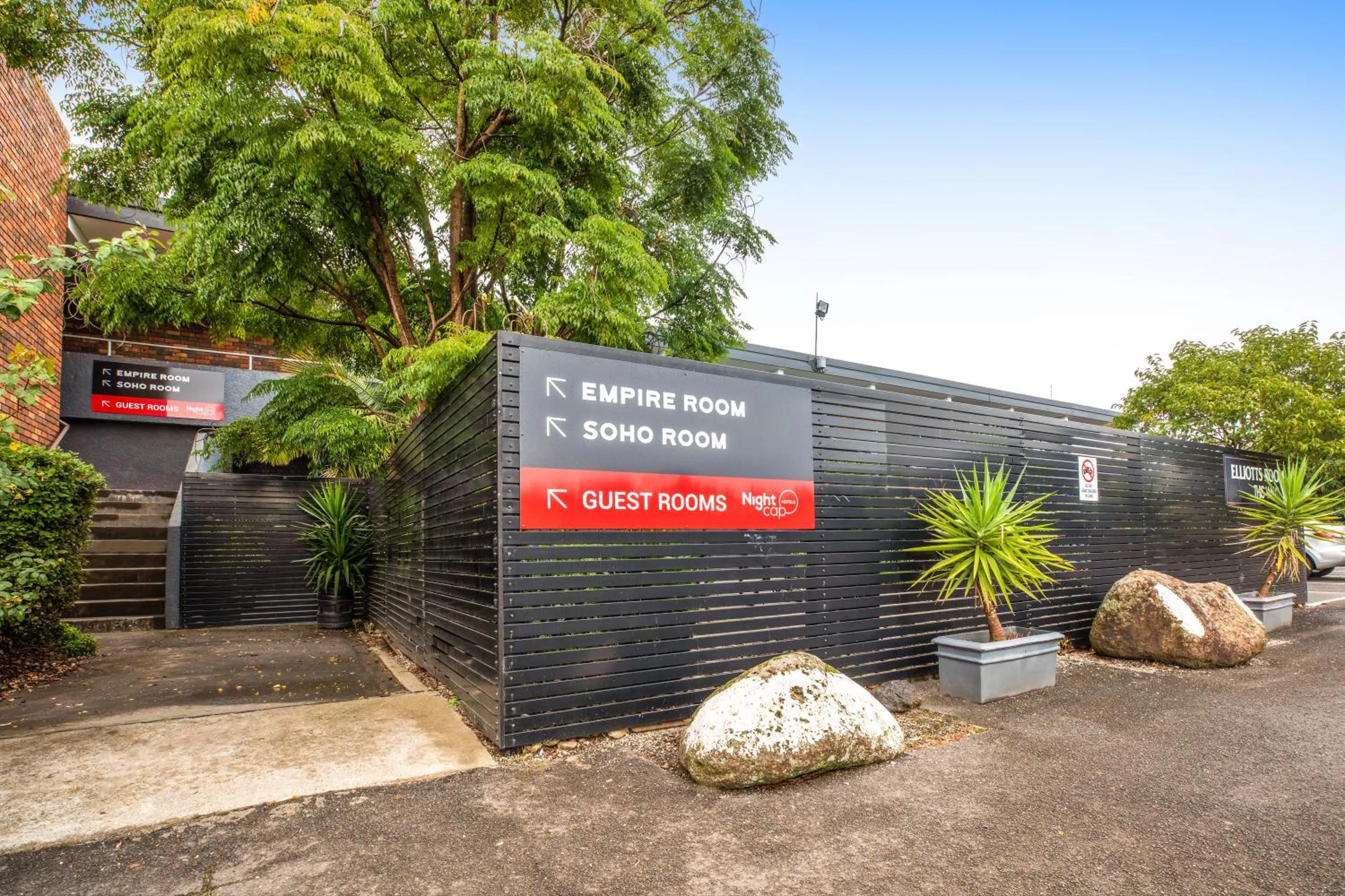 Property logo or sign in Nightcap at Manhattan Hotel