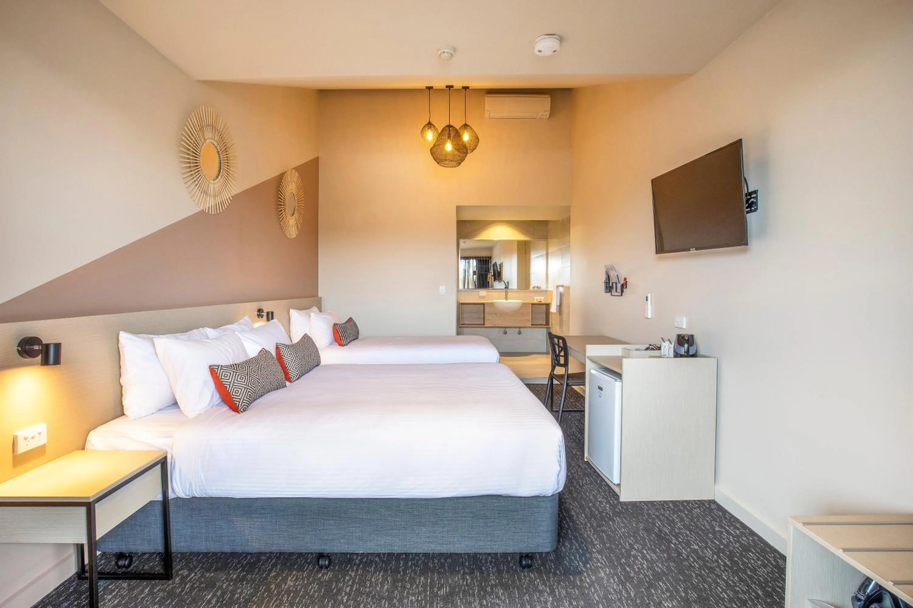 Bed in Nightcap at Manhattan Hotel