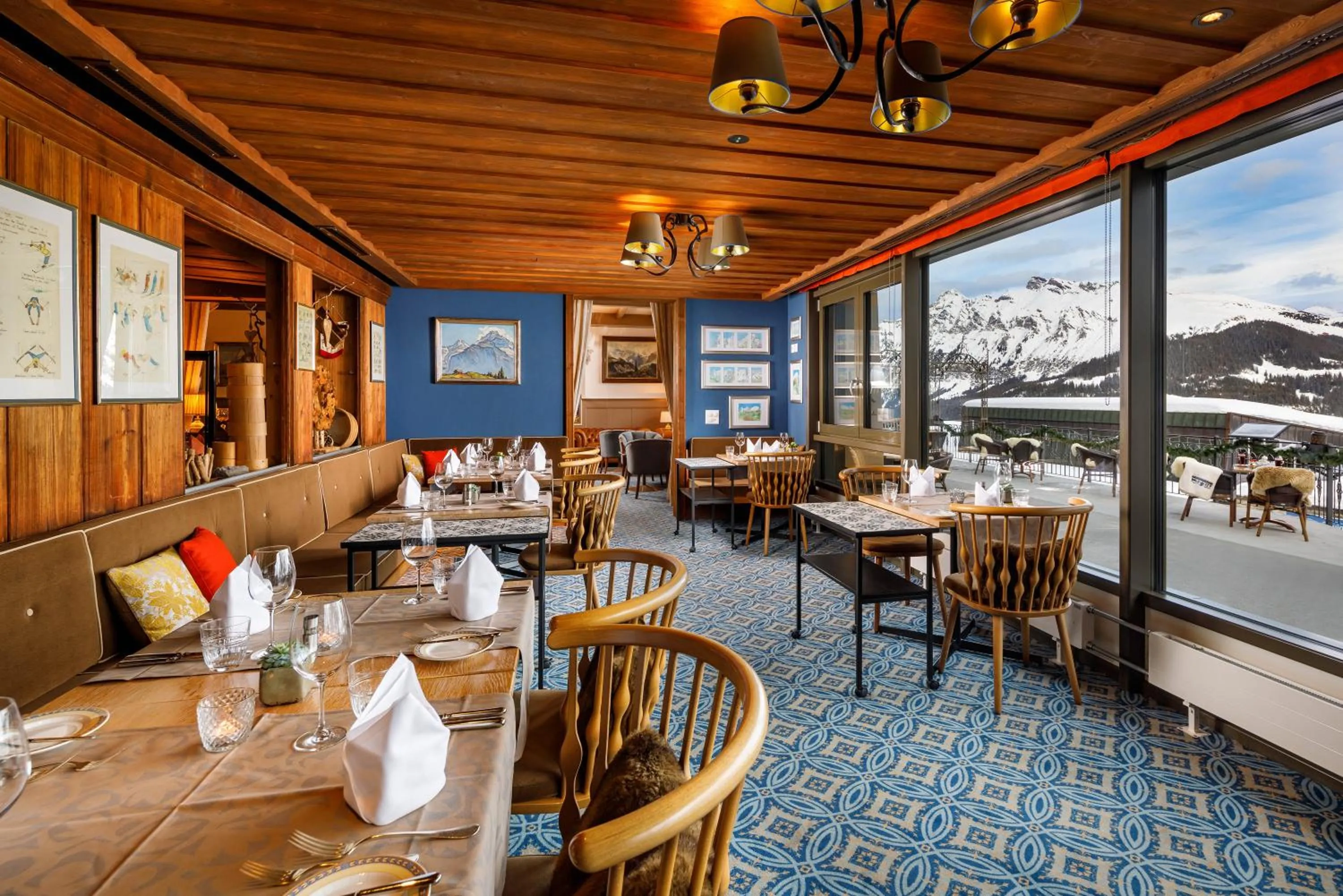 Restaurant/places to eat in Eiger Mürren Swiss Quality Hotel