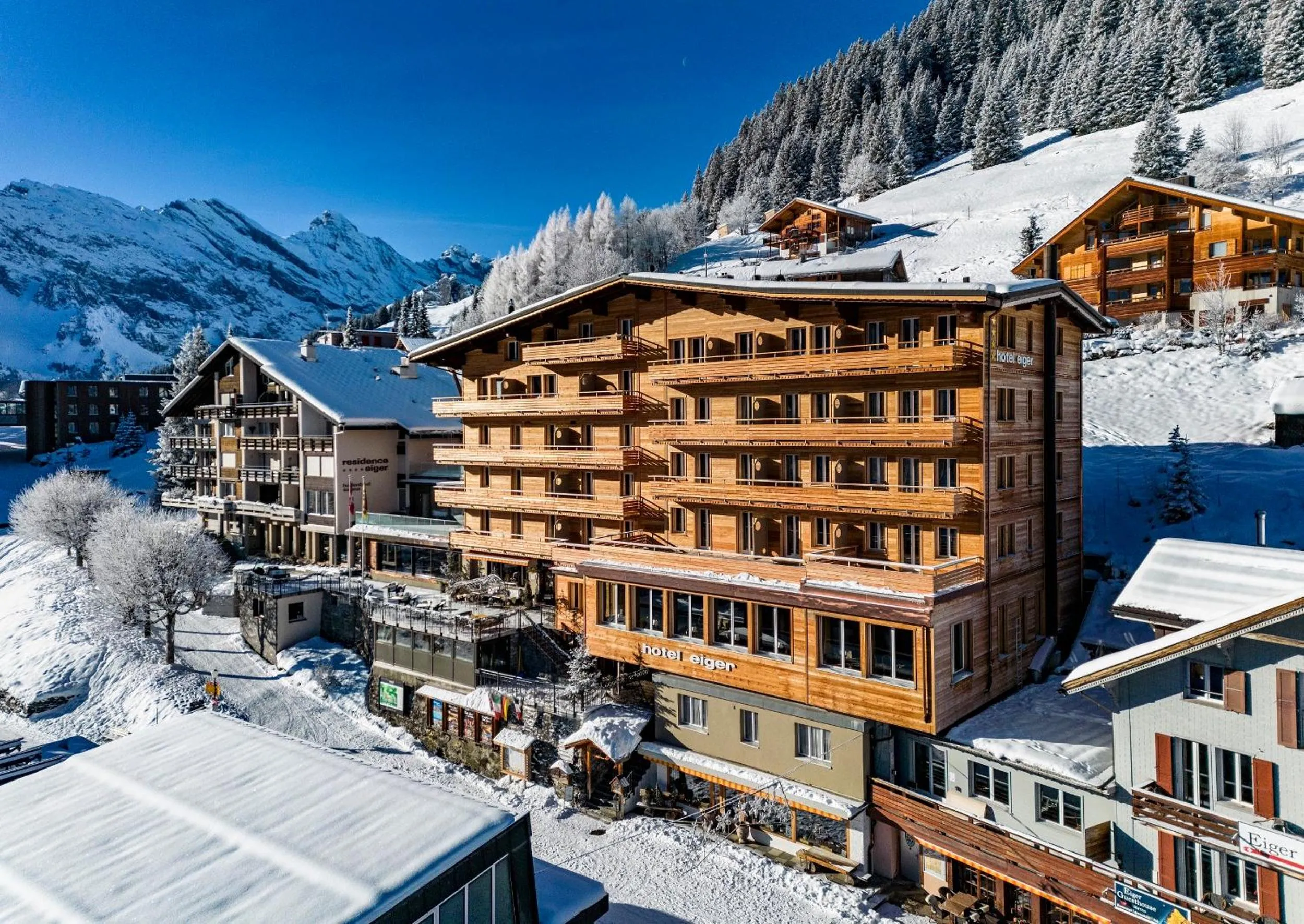 Property building in Eiger Mürren Swiss Quality Hotel