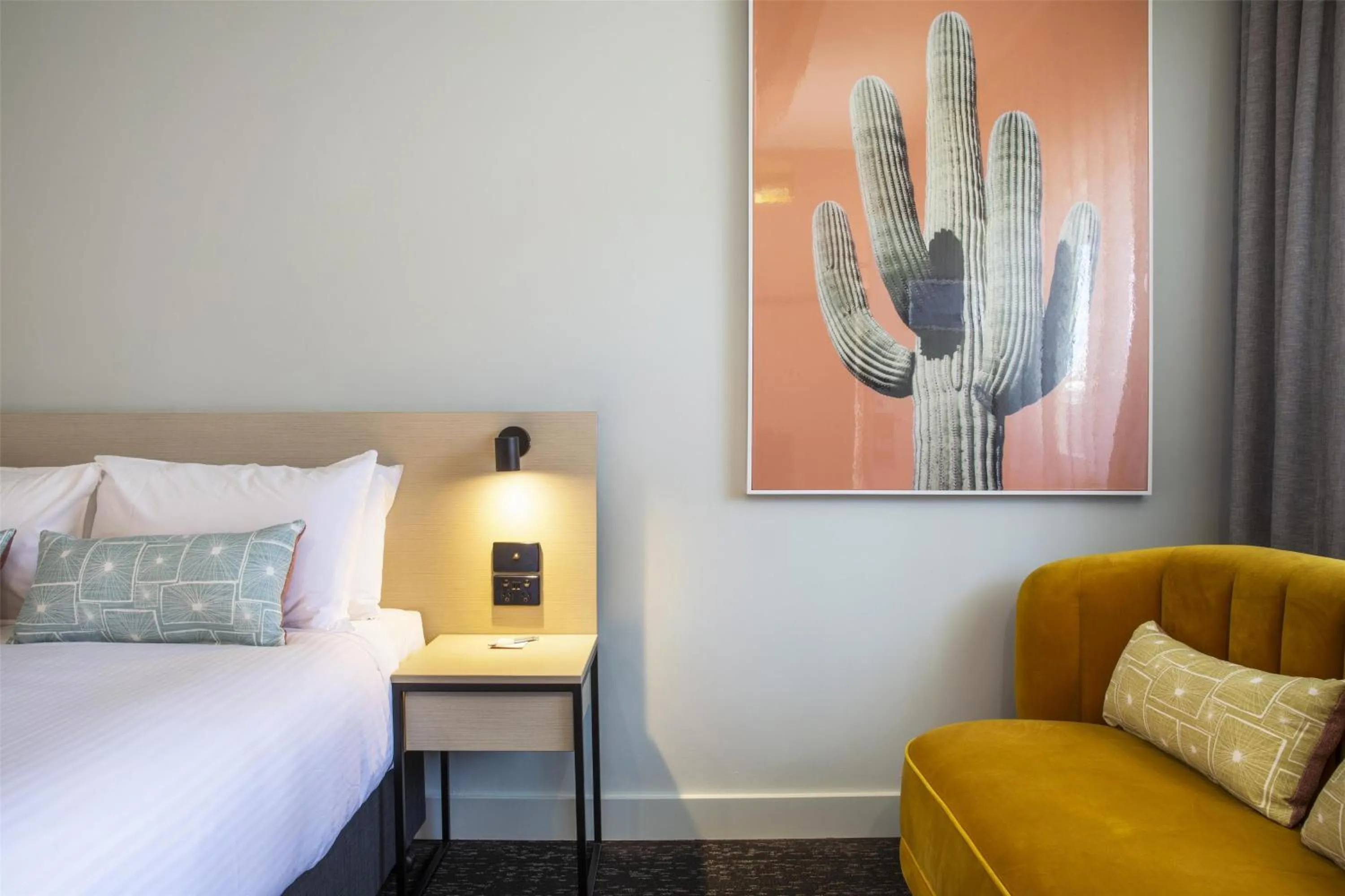 Bedroom, Bed in Nightcap at Sandbelt Hotel