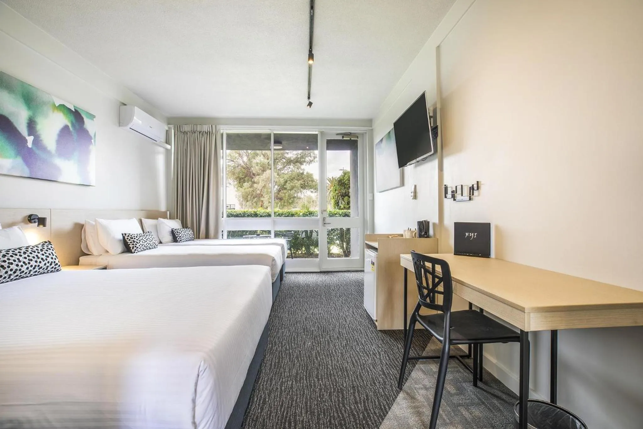 Bedroom, Bed in Nightcap at Seaford Hotel