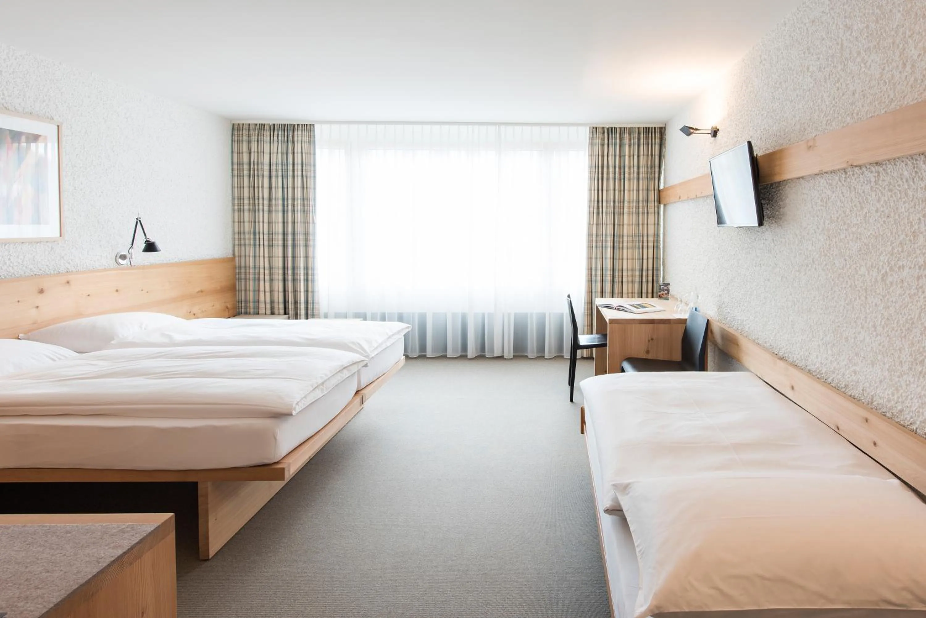 Bed in Hauser Hotel St. Moritz