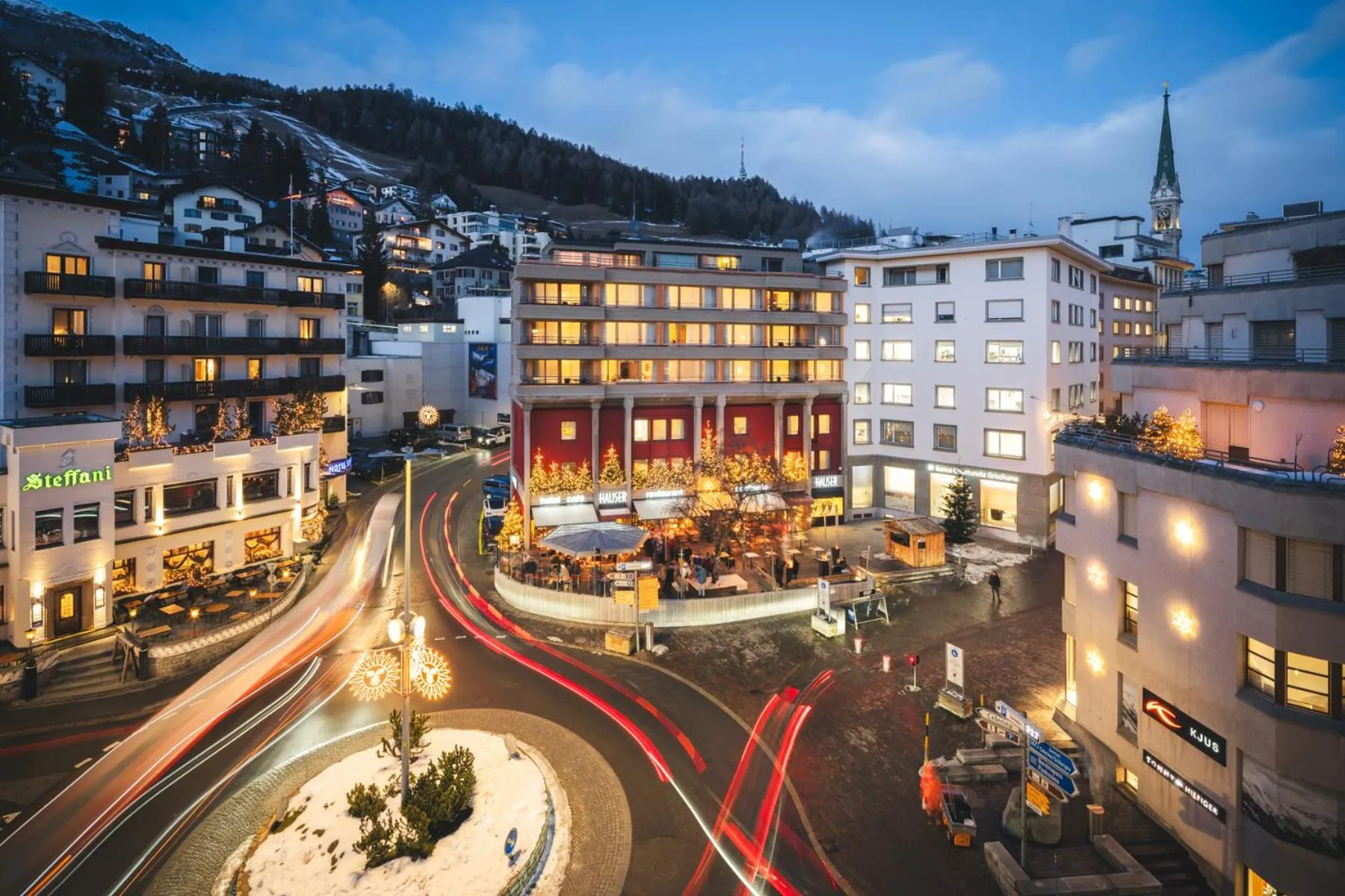 Property building in Hauser Hotel St. Moritz