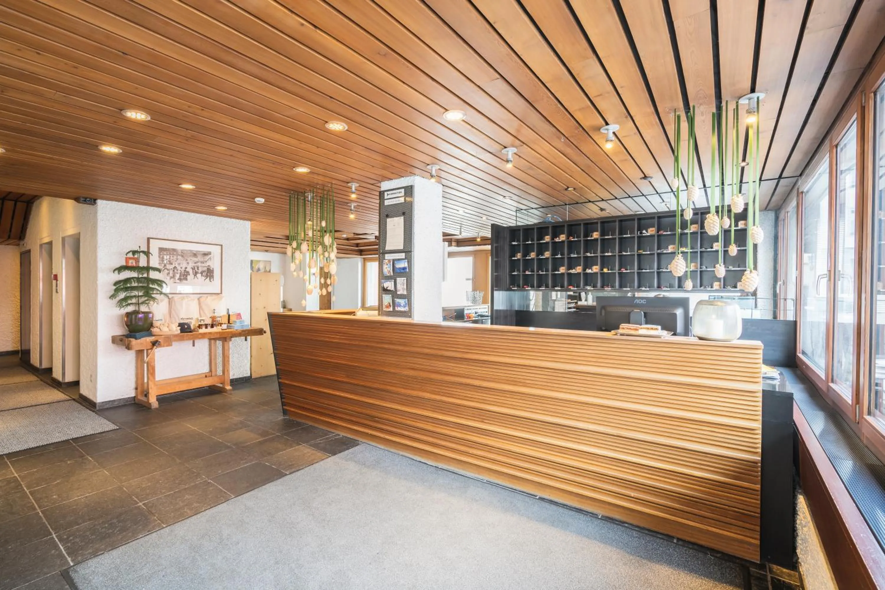 Lobby or reception in Hauser Hotel St. Moritz