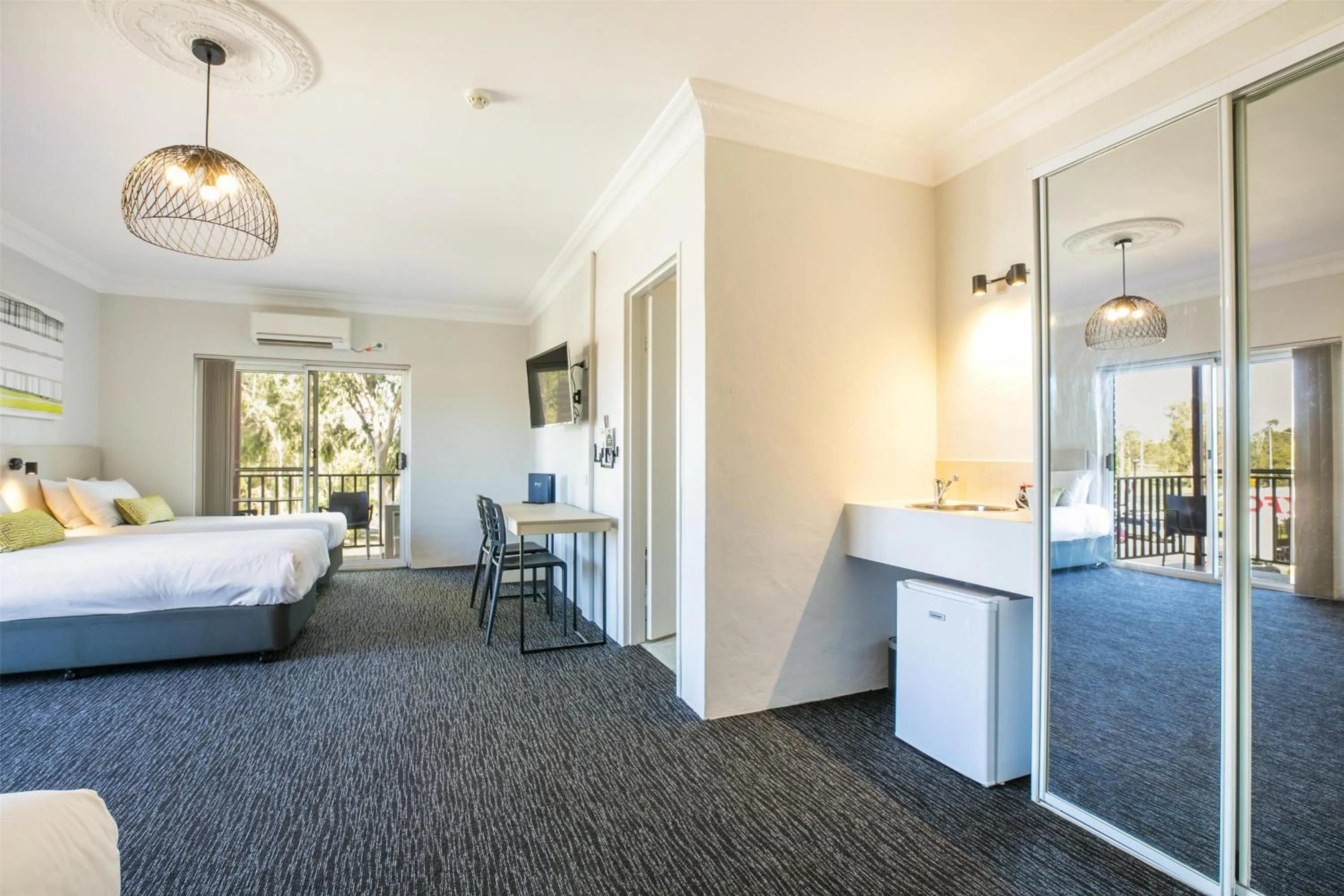 Bedroom, Bed in Nightcap at Blue Cattle Dog Hotel