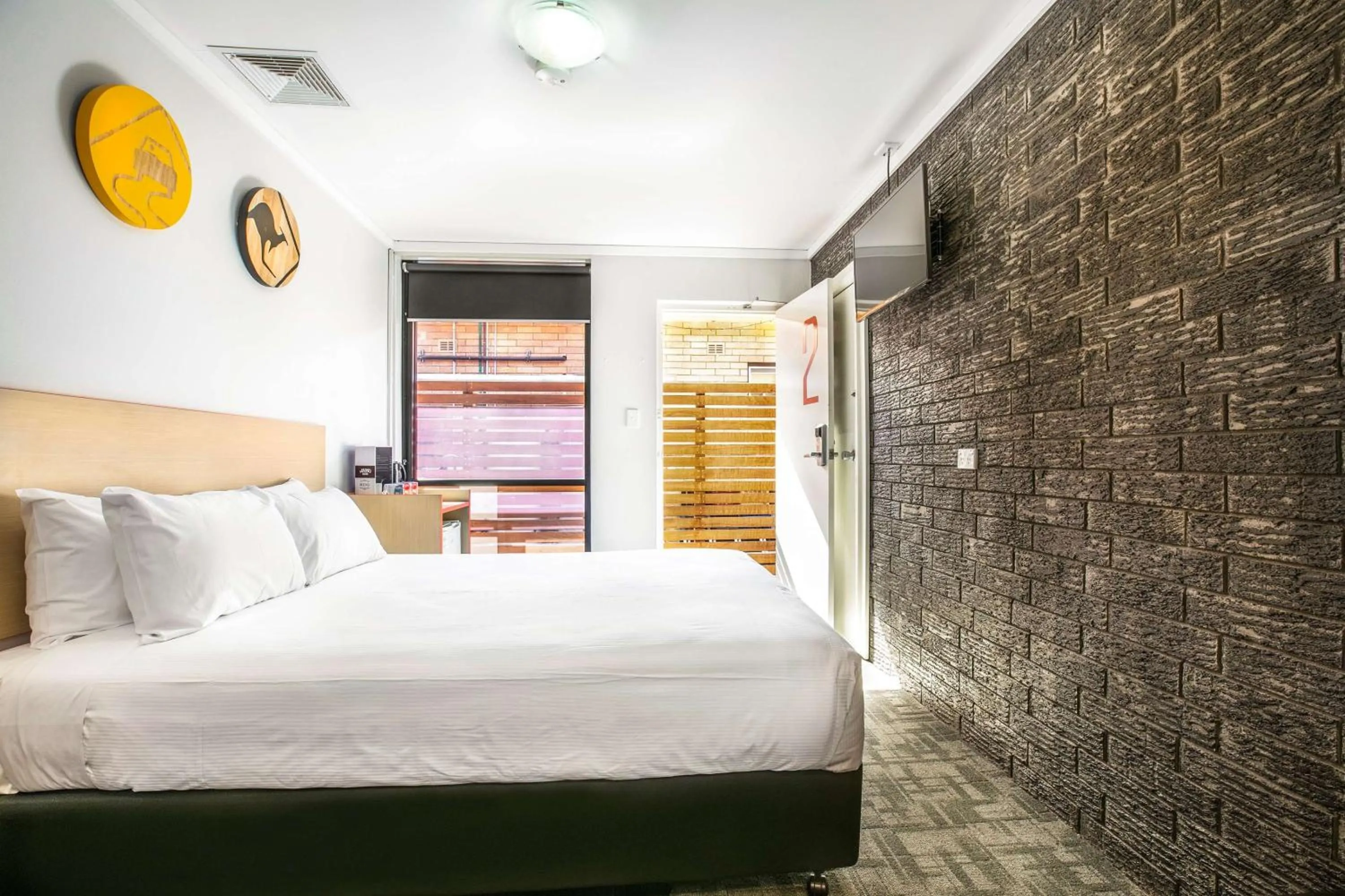 Bedroom, Bed in Nightcap at Jamison Hotel