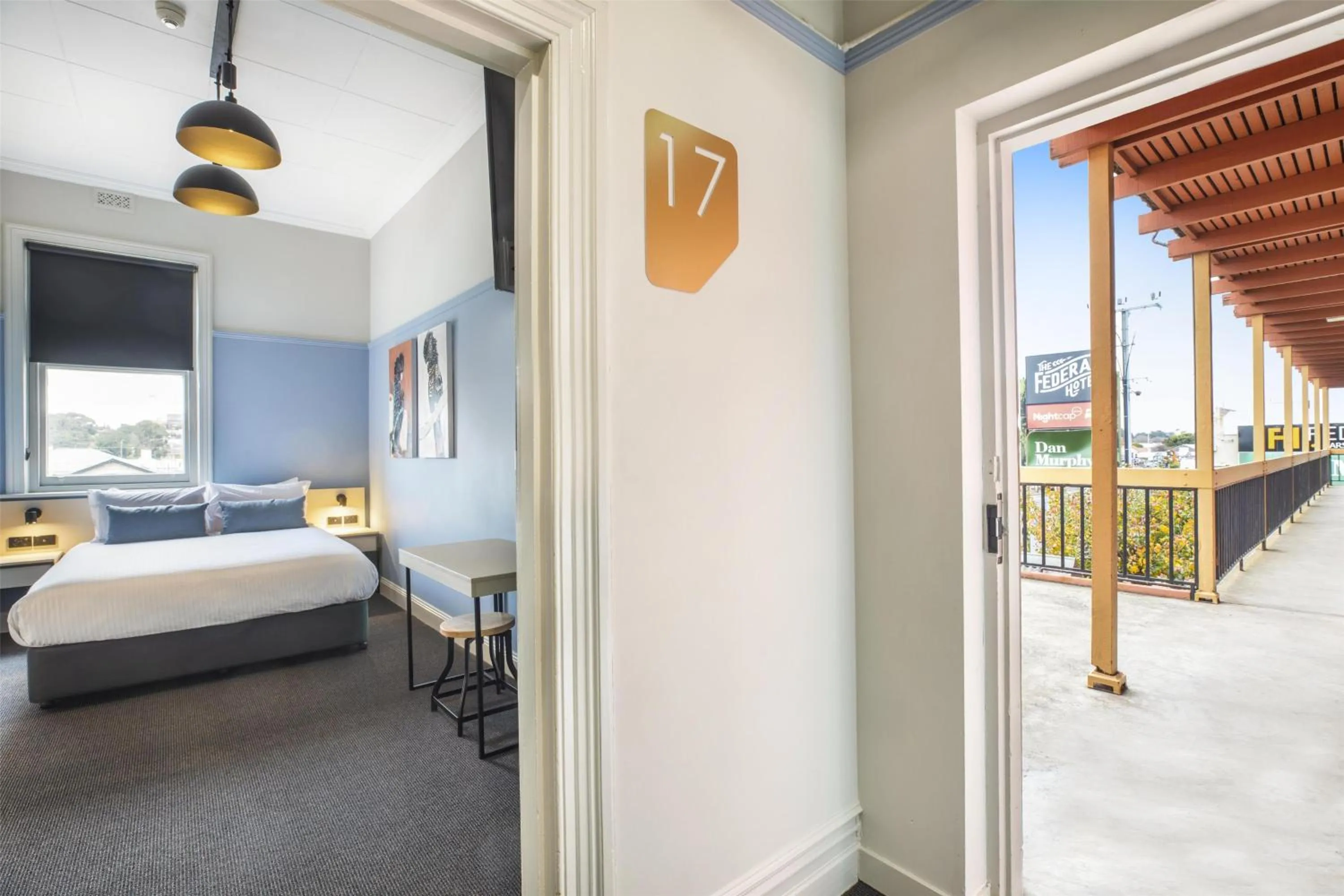 Bedroom, Bed in Nightcap at Federal Hotel Mt Gambier