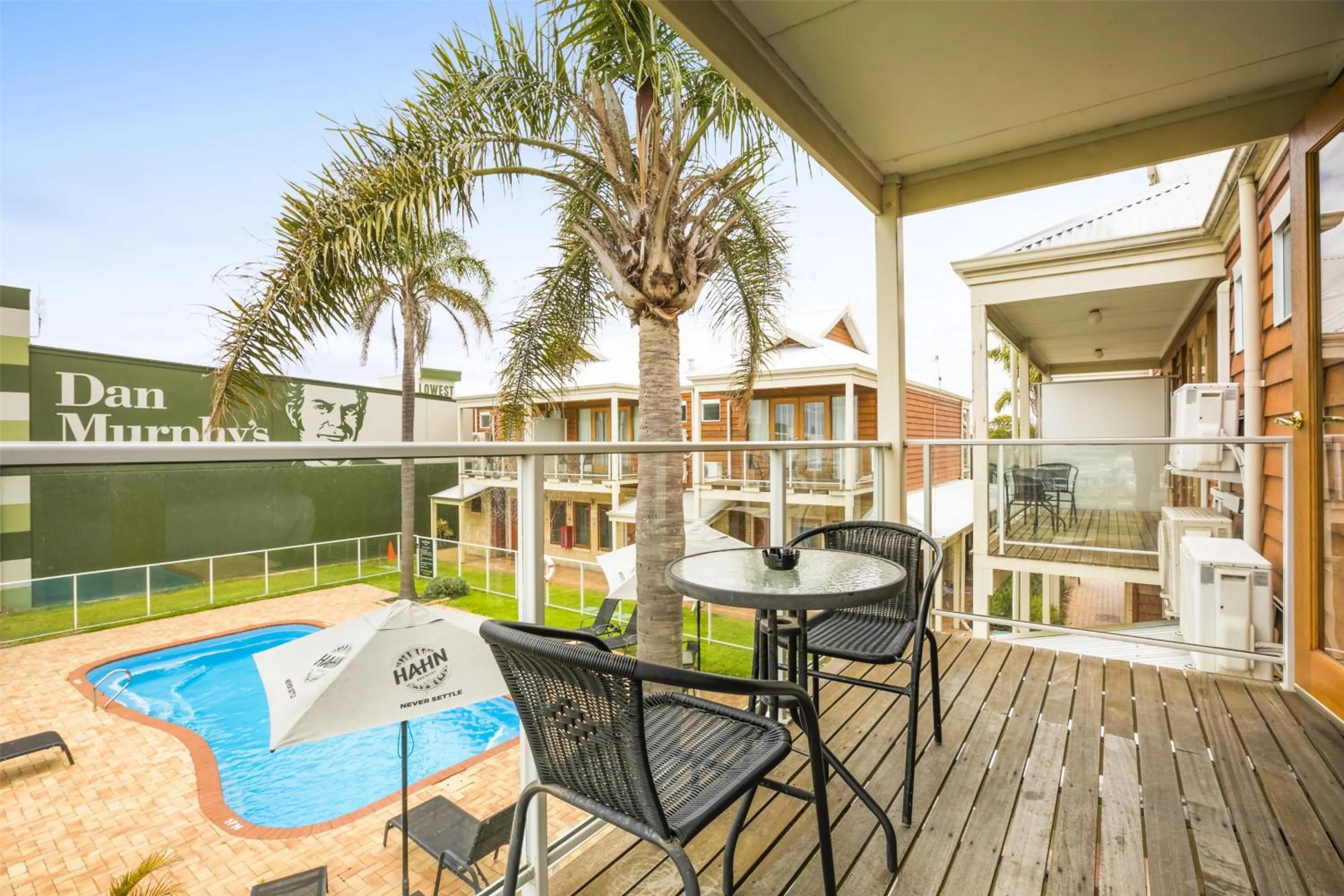 Pool view in Nightcap at the Ship Inn