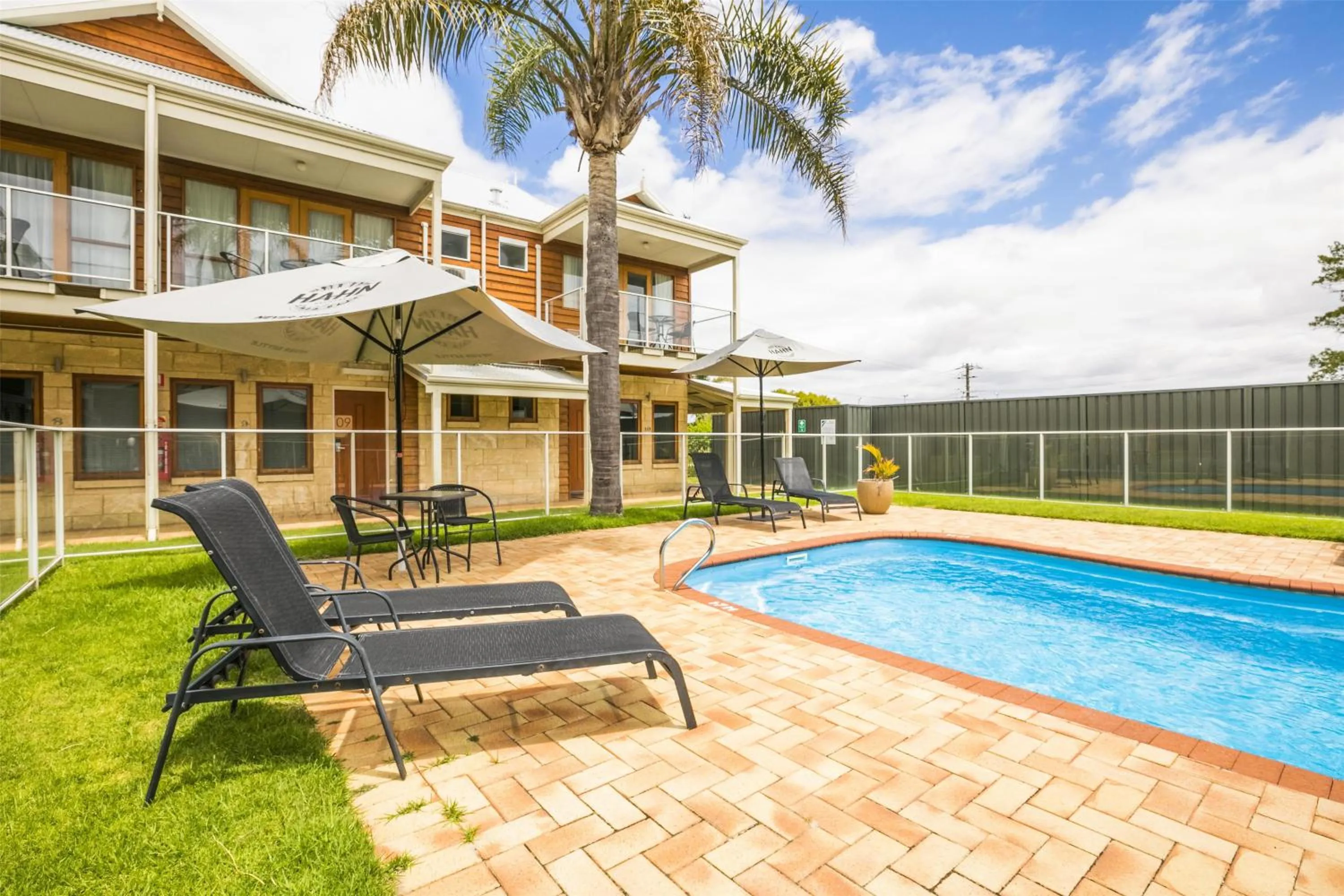 Pool view in Nightcap at the Ship Inn