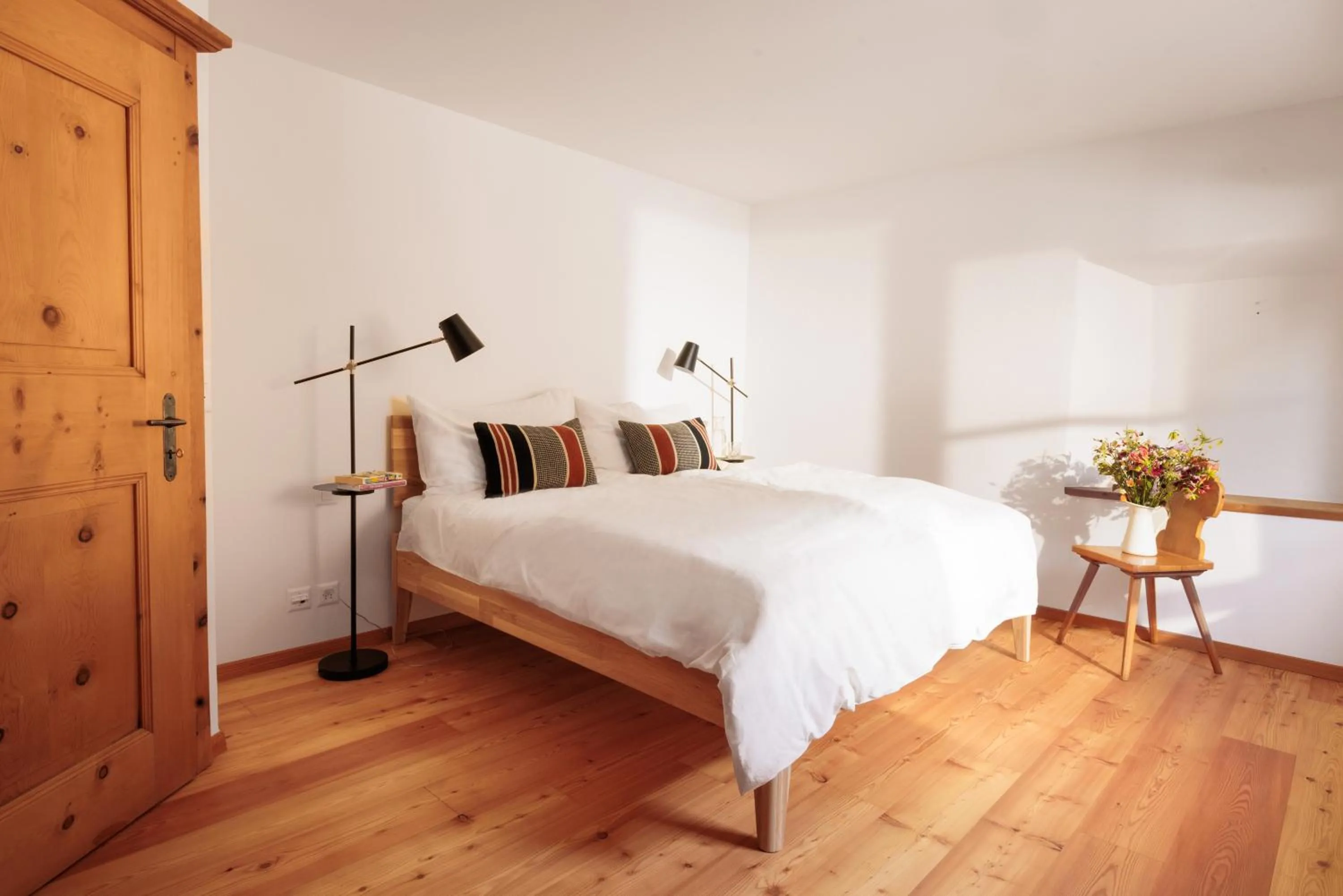 Bed in Hotel Chesa Rosatsch - Home of Food